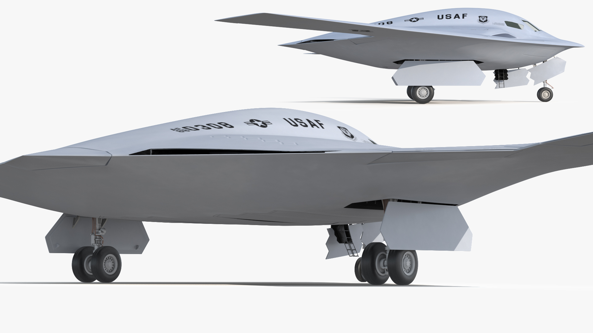 B-21 Raider Long-Range Aircraft Rigged for Maya 3D