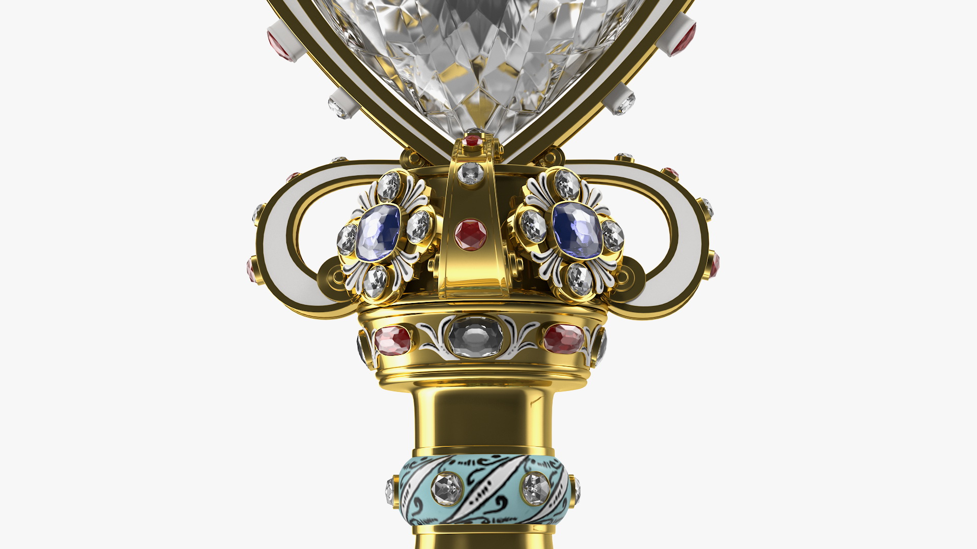 3D The Sovereigns Sceptre with Cross model