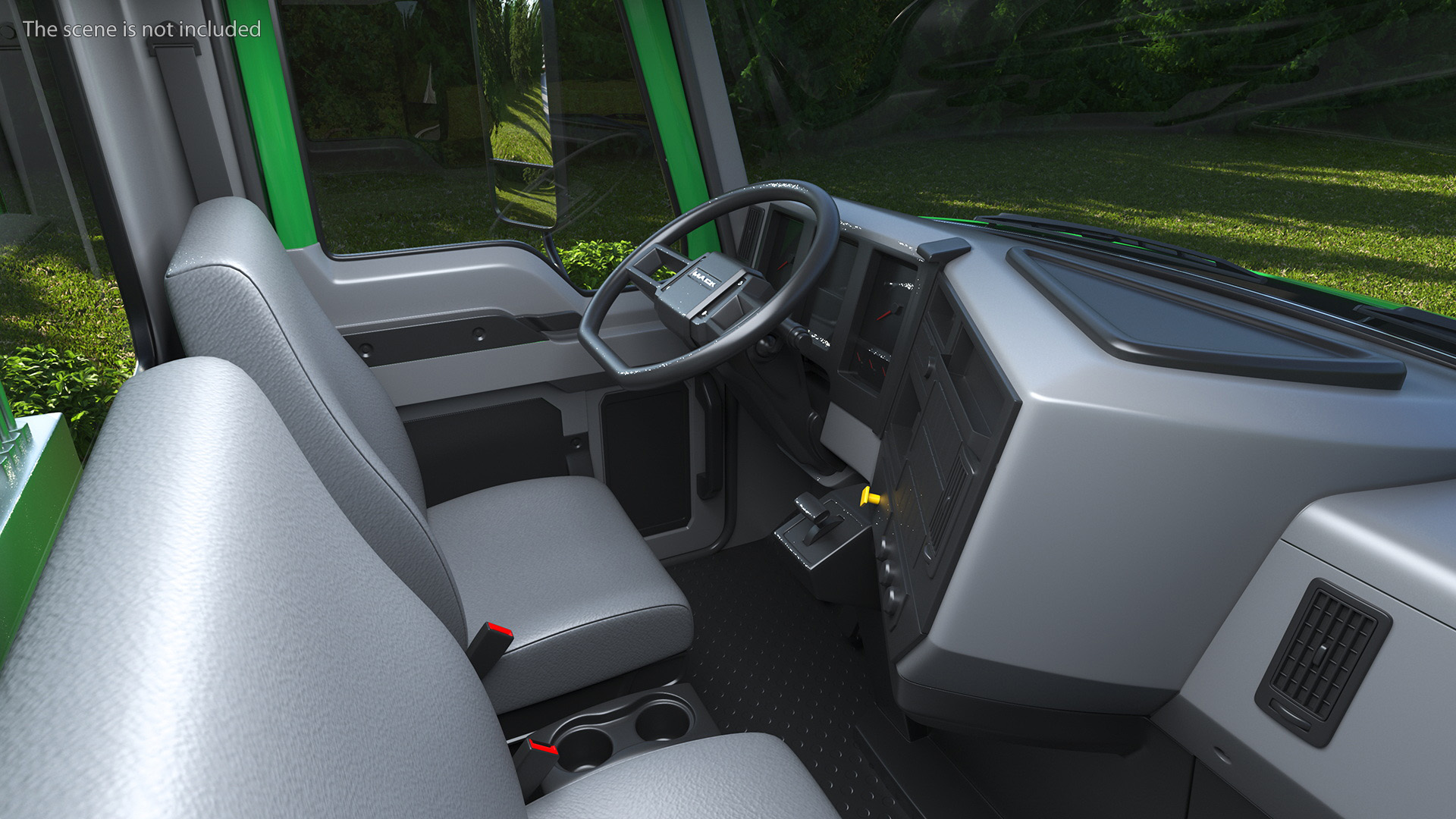 3D Medium-Duty Garbage Truck Rigged for Cinema 4D