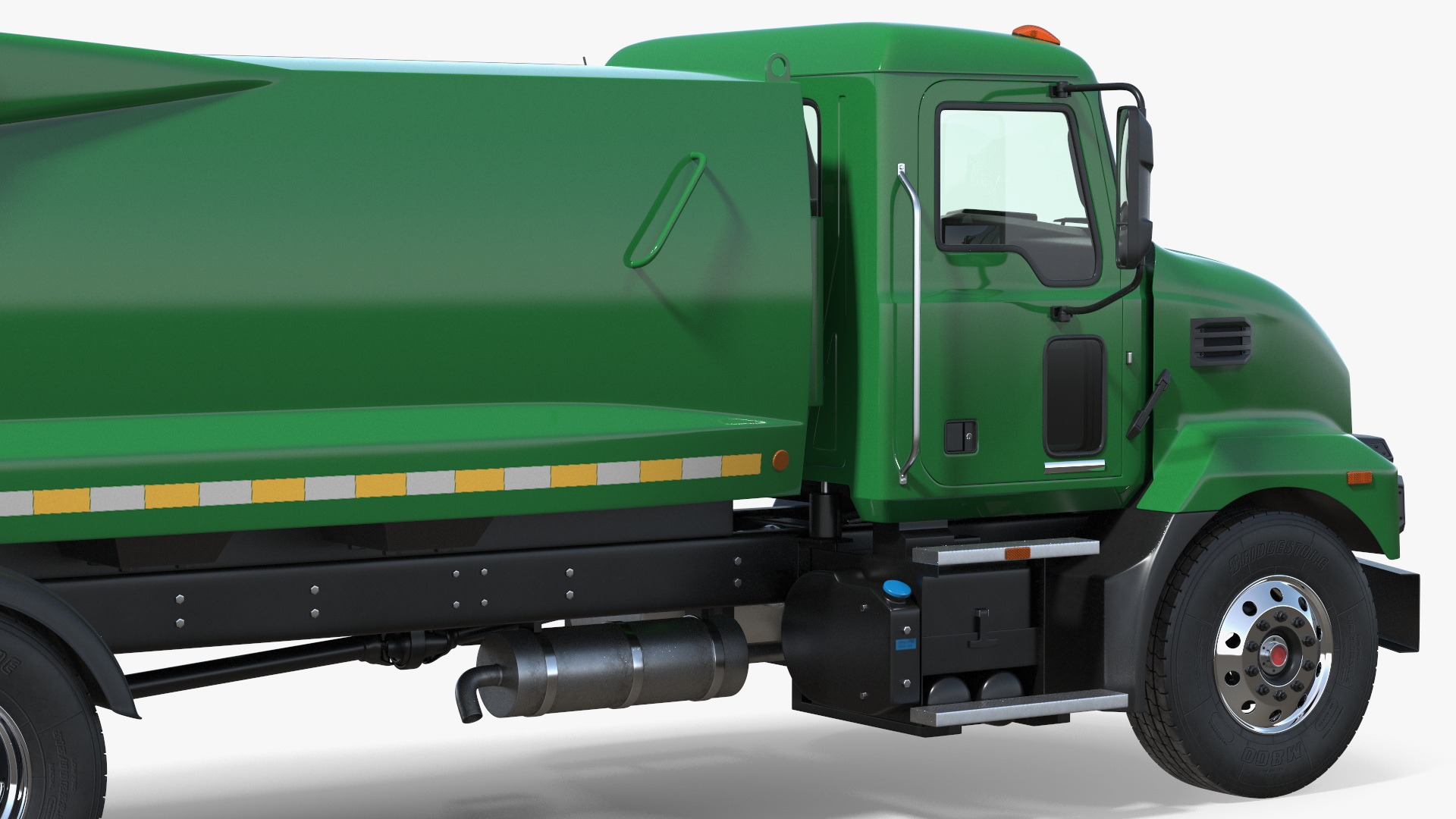 3D Medium-Duty Garbage Truck Rigged for Cinema 4D