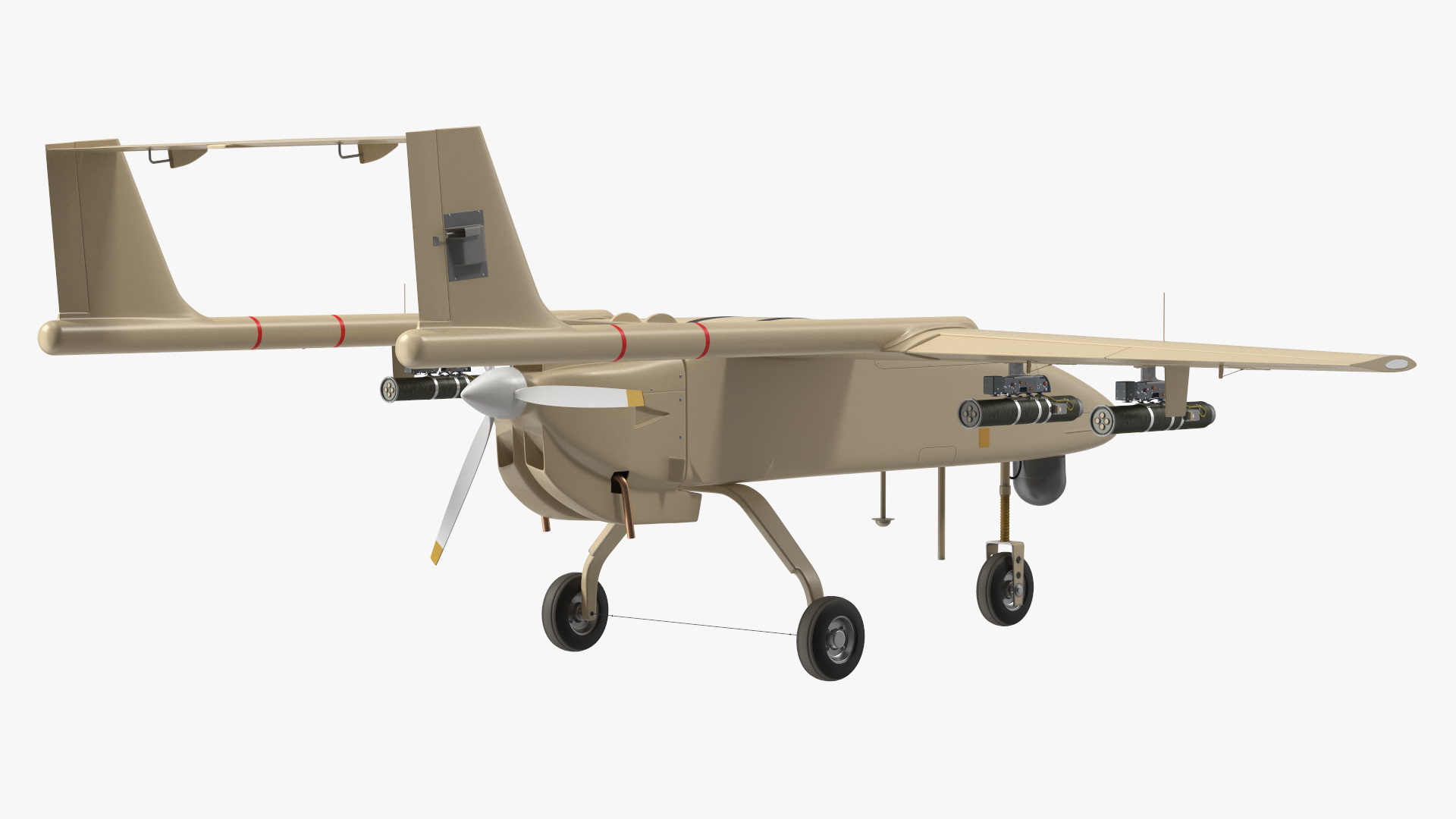 3D Brown UAV without Markings
