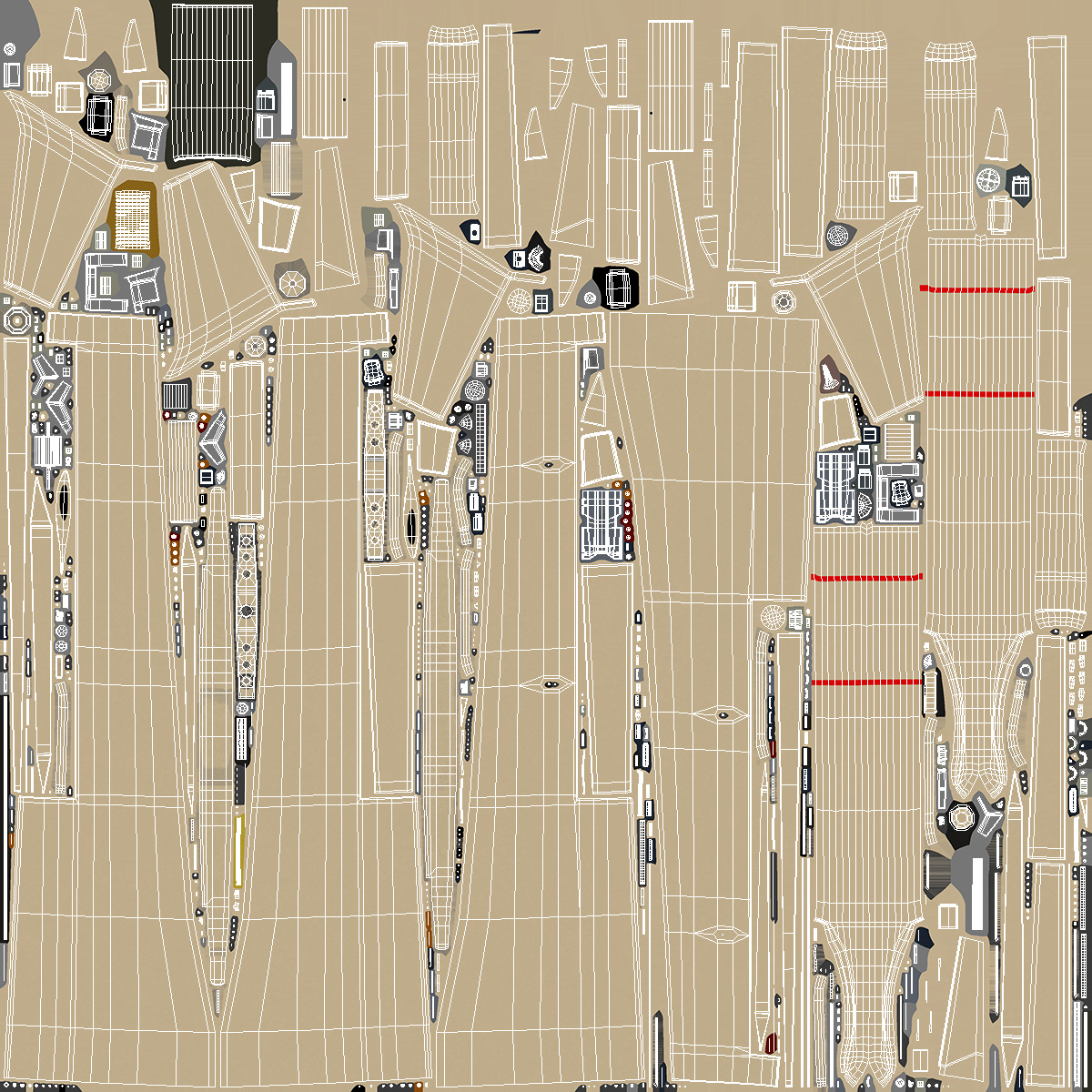 3D Brown UAV without Markings
