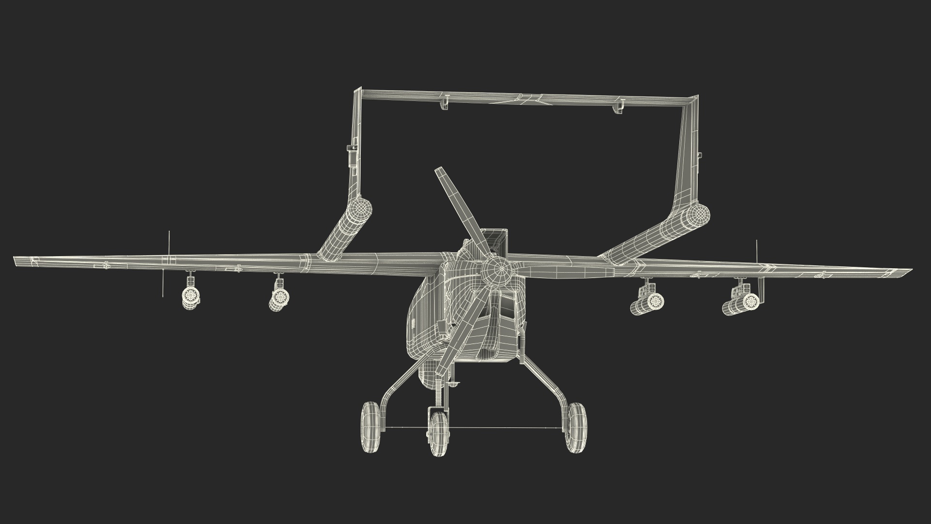 3D Brown UAV without Markings