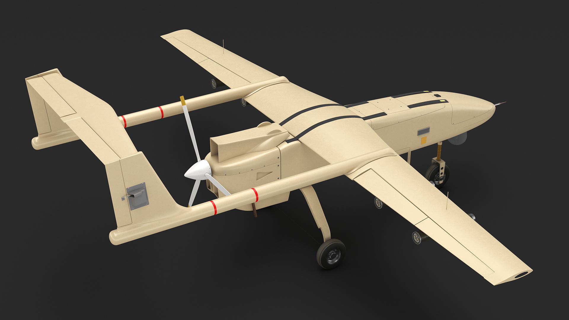 3D Brown UAV without Markings