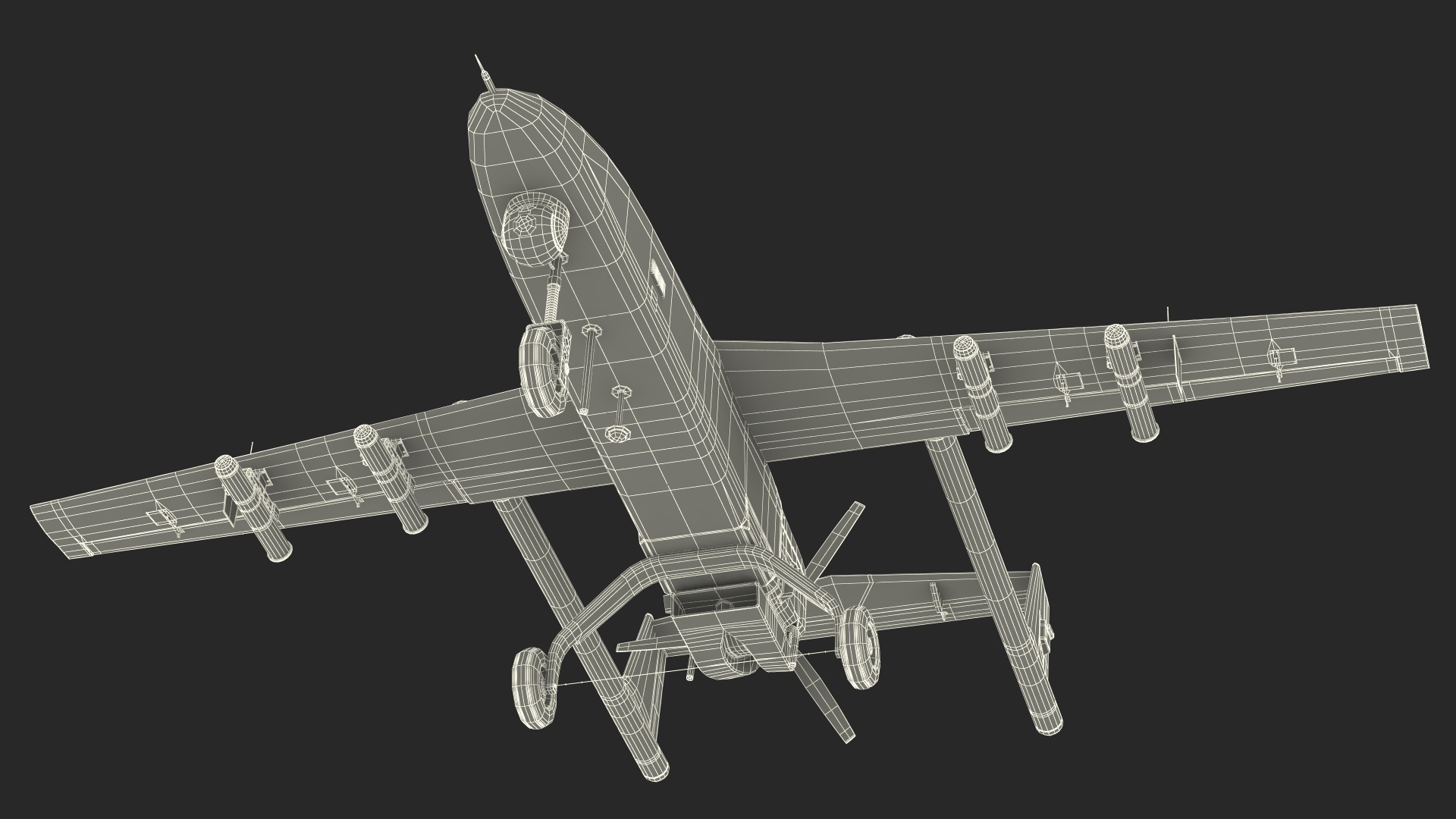 3D Brown UAV without Markings