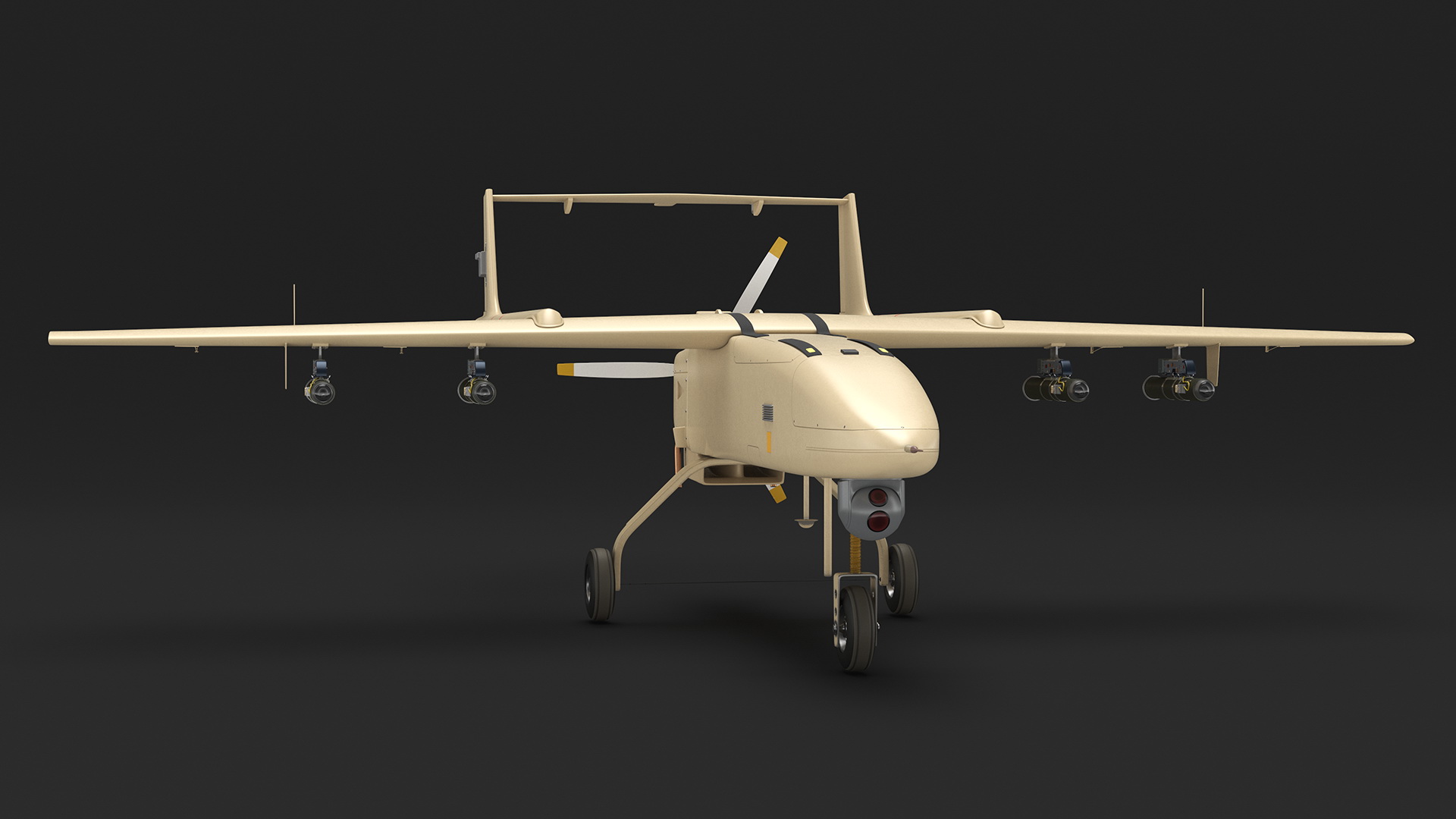 3D Brown UAV without Markings