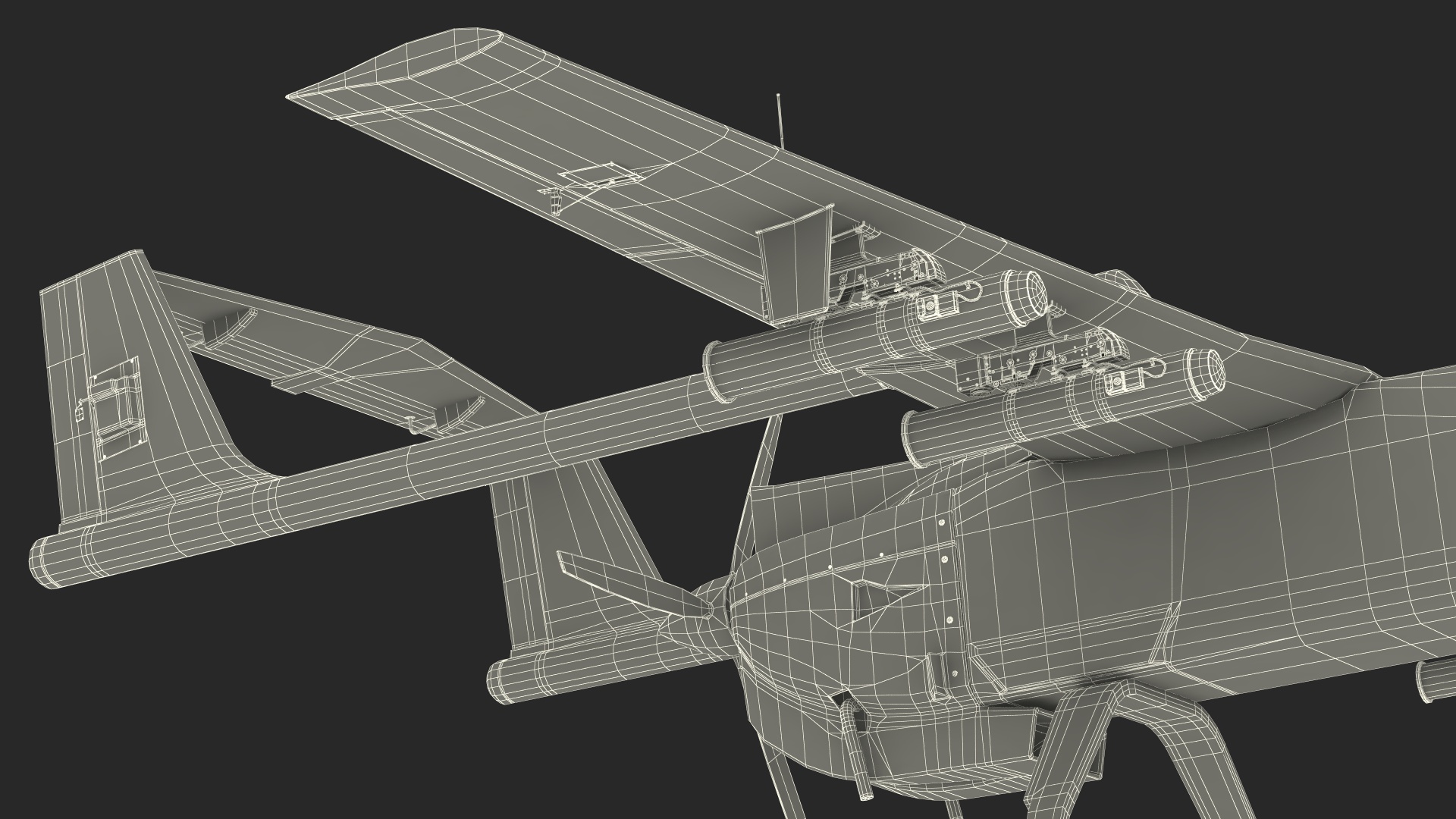 3D Brown UAV without Markings