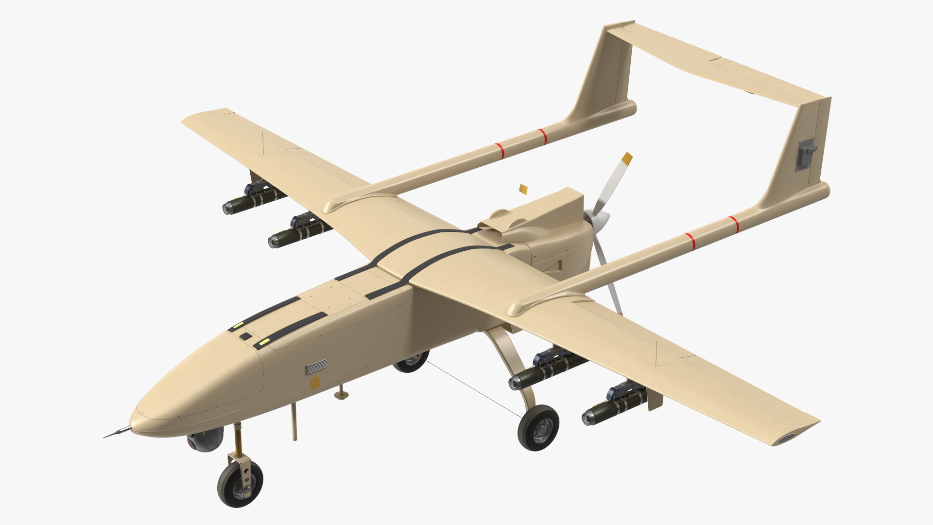 3D Brown UAV without Markings