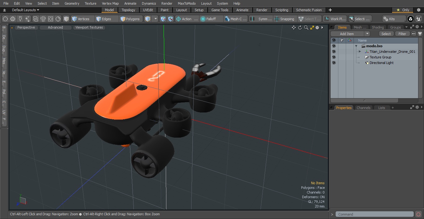 Titan Underwater Drone 3D
