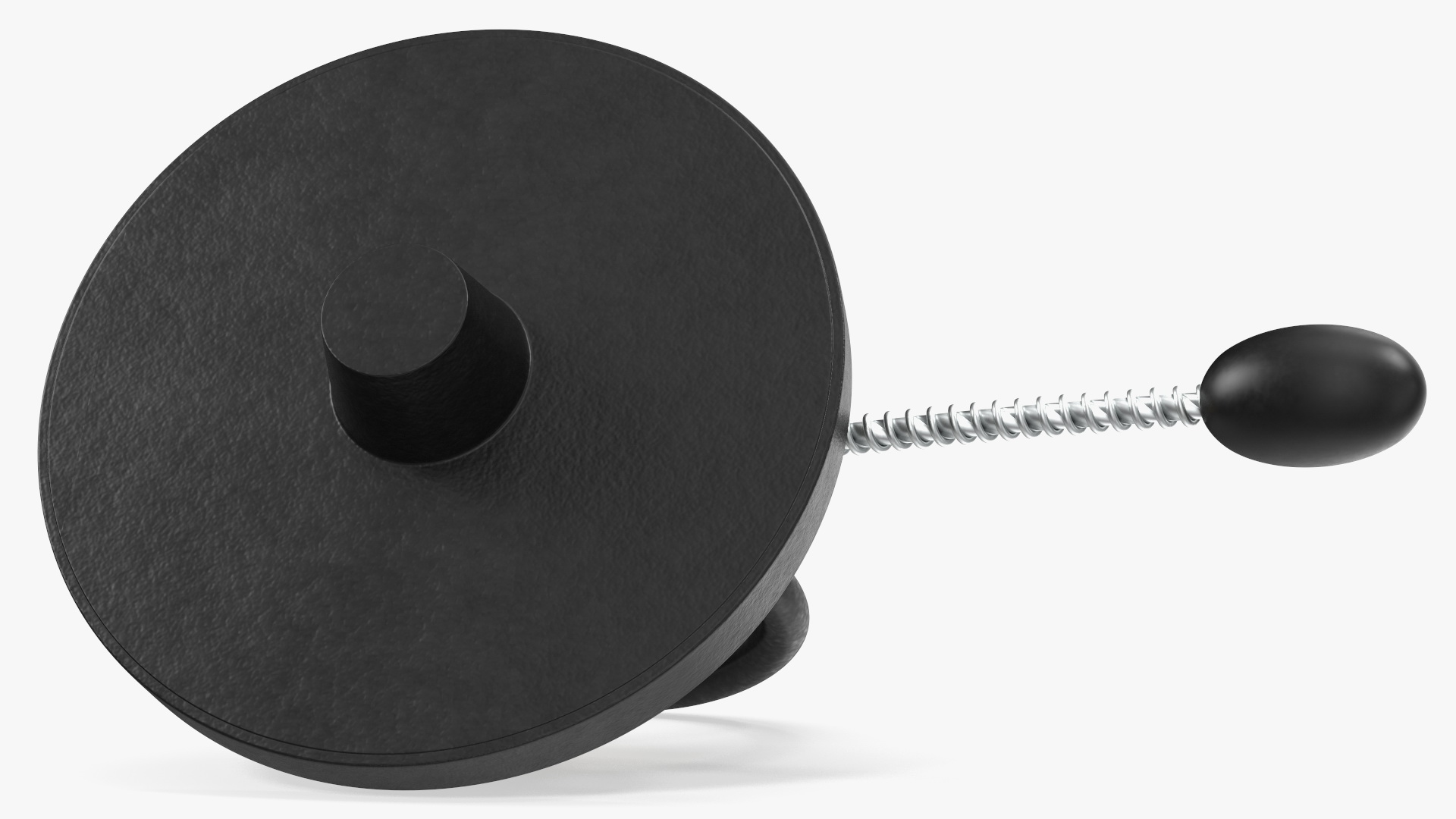 Bottle Anti Theft Tag with Metal Cable Black 3D model