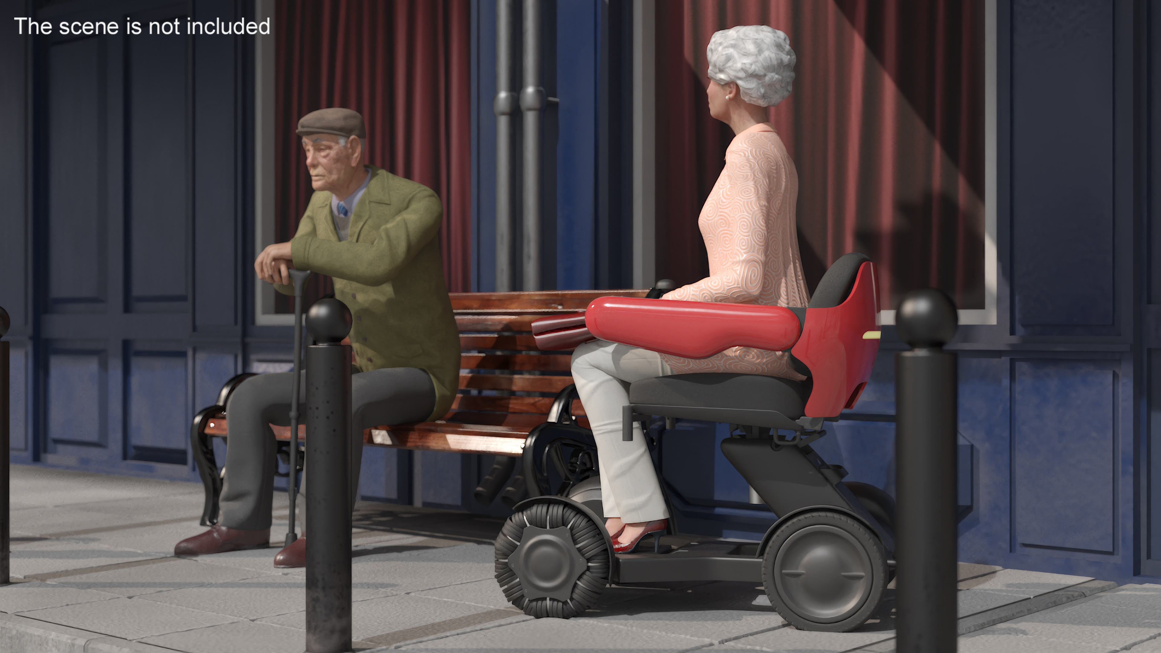 3D Electric Mobility Chair model