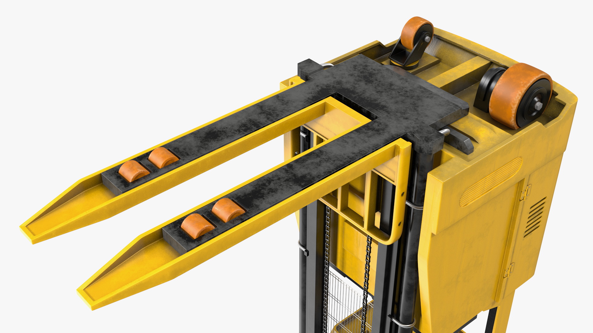 Yale Electric Forklift with Pallet and Boxes 3D model