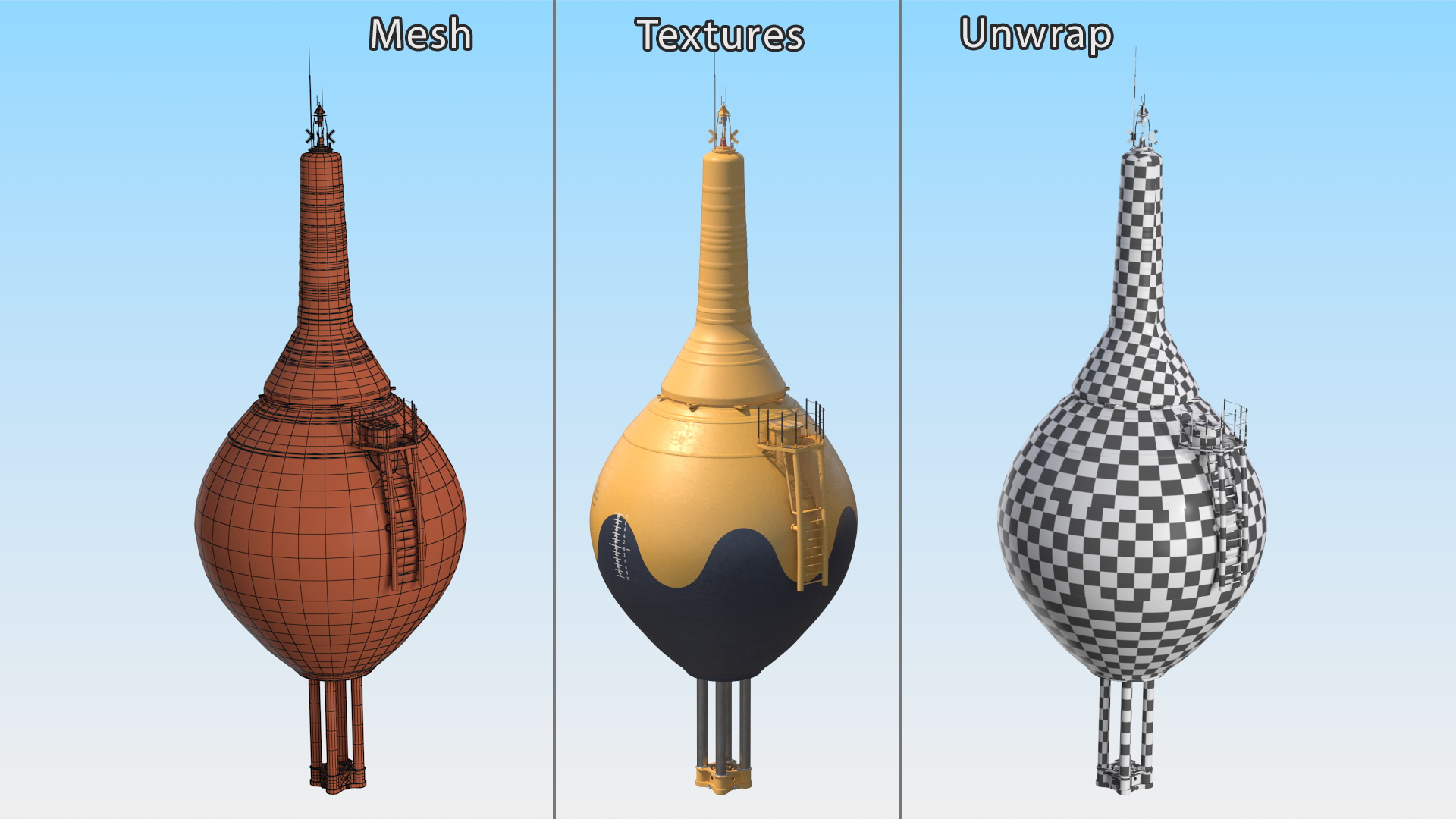 Wave Power Device 3D