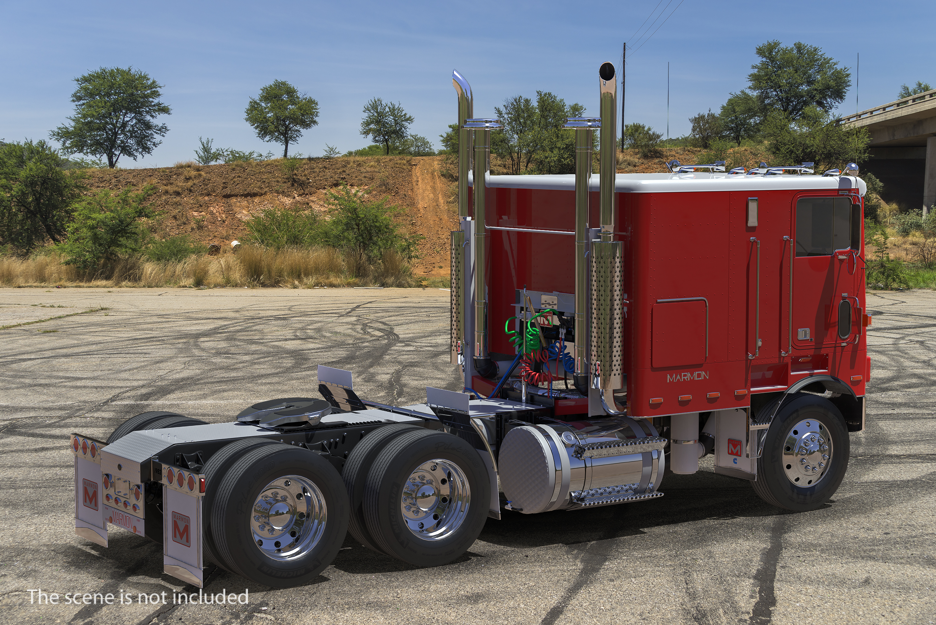 3D Marmon 110P Truck Simple Interior model