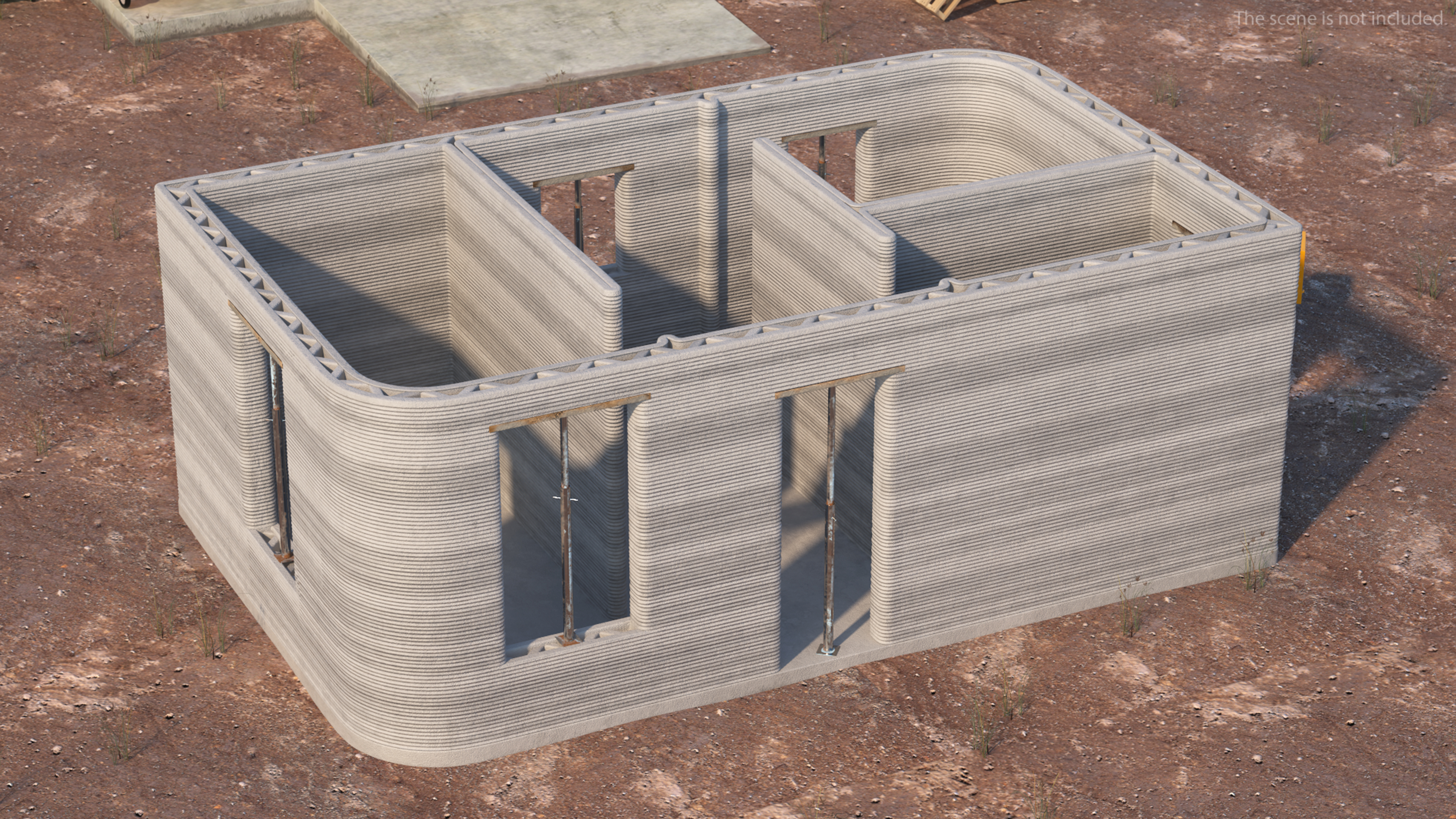 3D 3D Printed House Module model