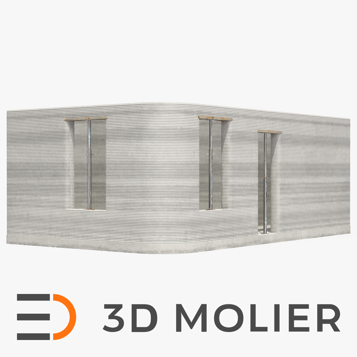3D 3D Printed House Module model