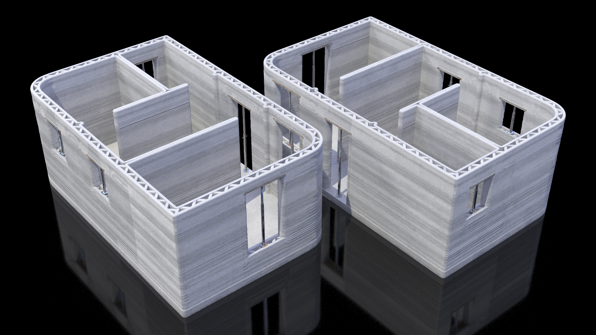 3D 3D Printed House Module model