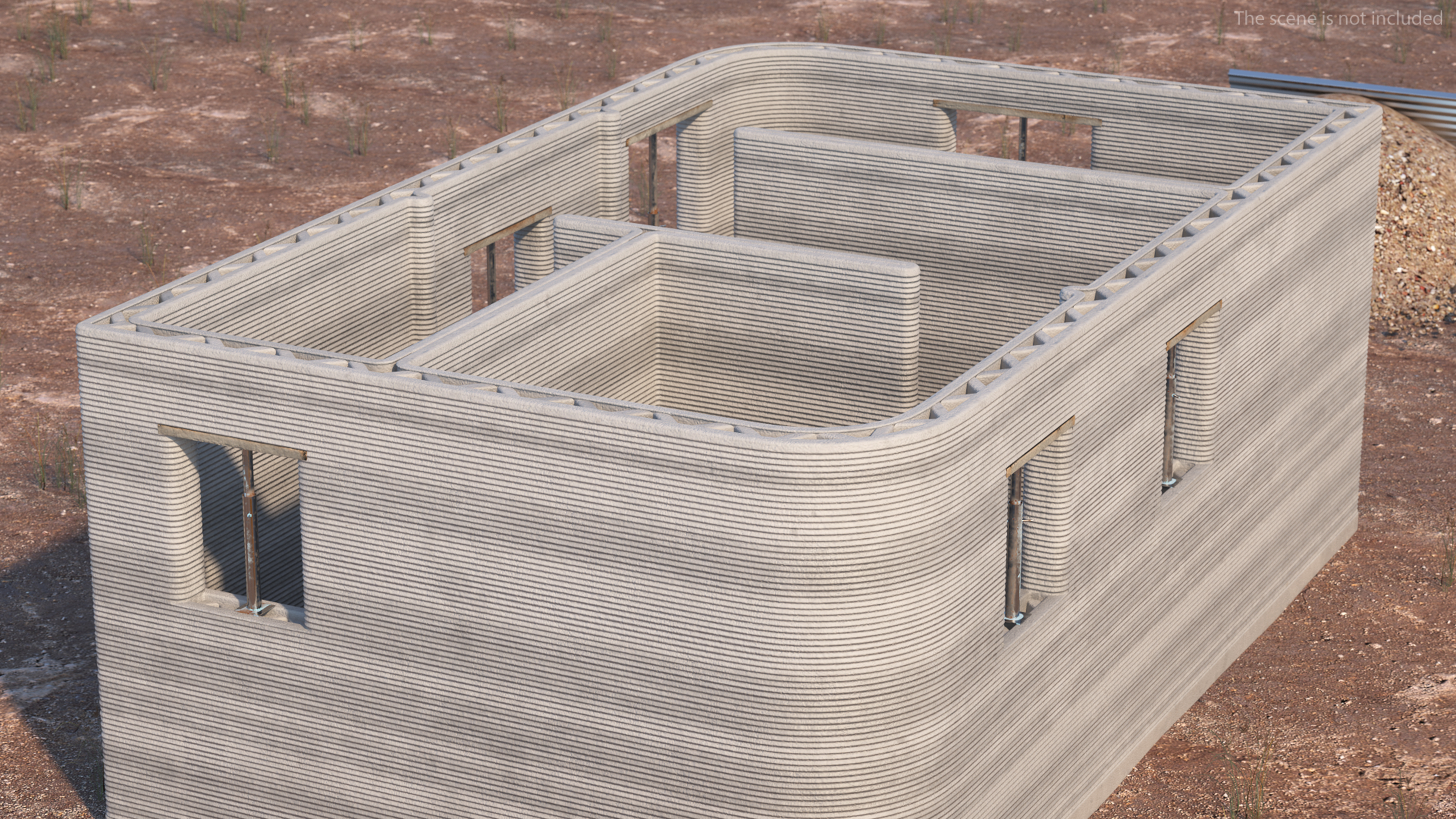 3D 3D Printed House Module model