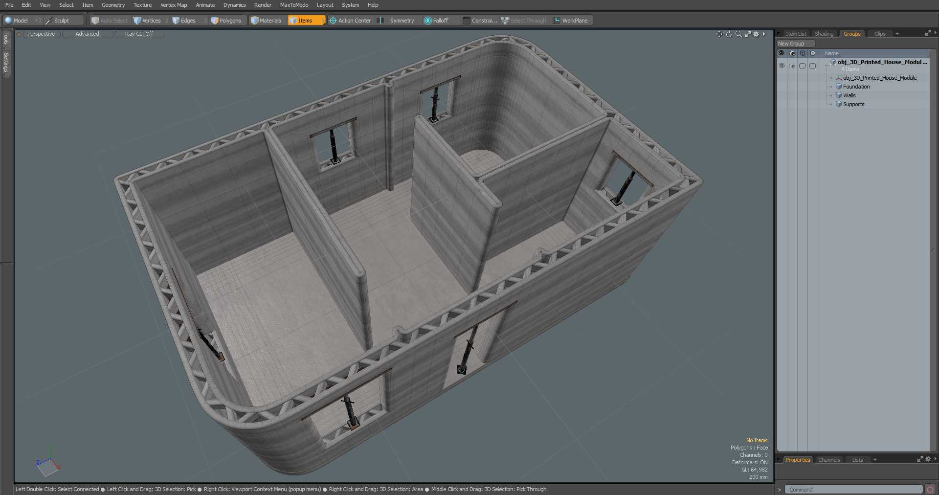 3D 3D Printed House Module model