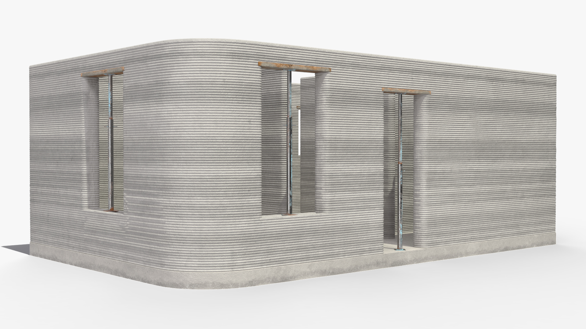 3D 3D Printed House Module model