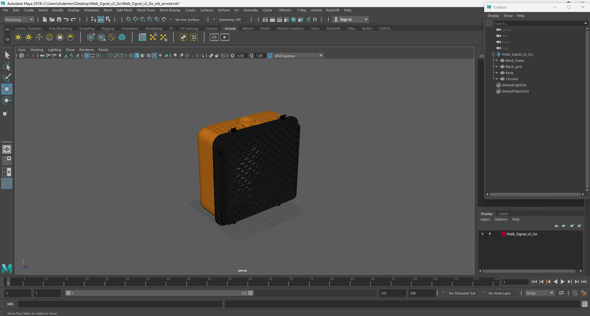 Walk Signal v2 Go 3D