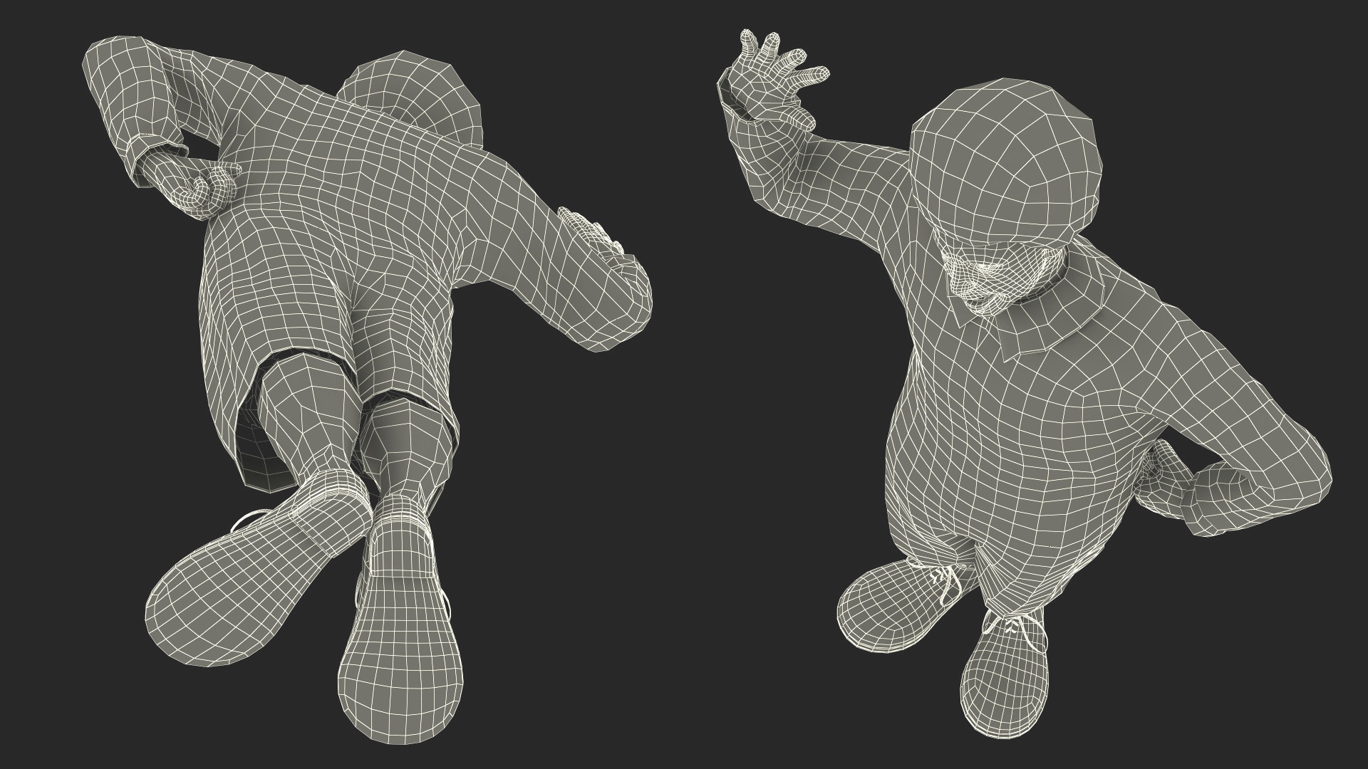 Ronald McDonald Waving Pose 3D