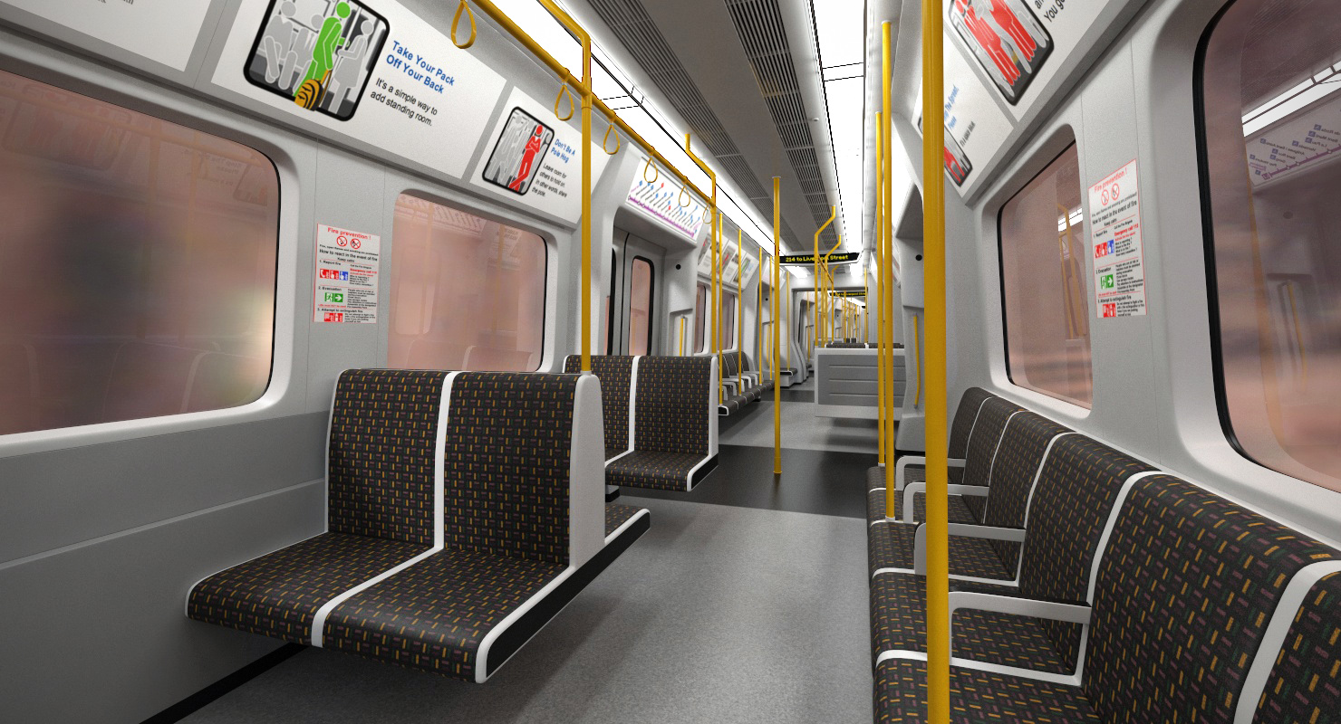 London Subway Train S8 3D