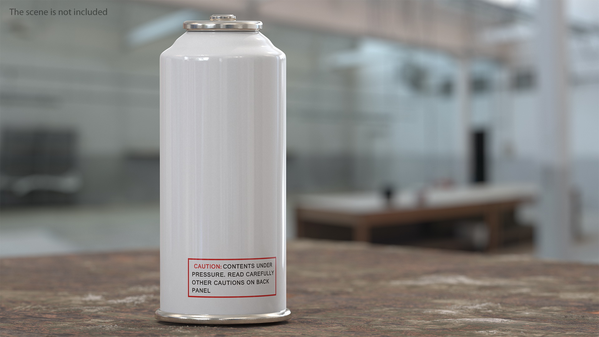 3D Aerosol Spray Metal Bottle