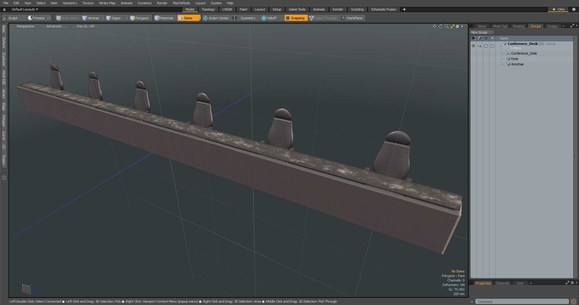 3D model Conference Desk