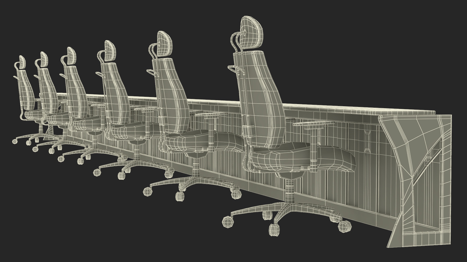 3D model Conference Desk