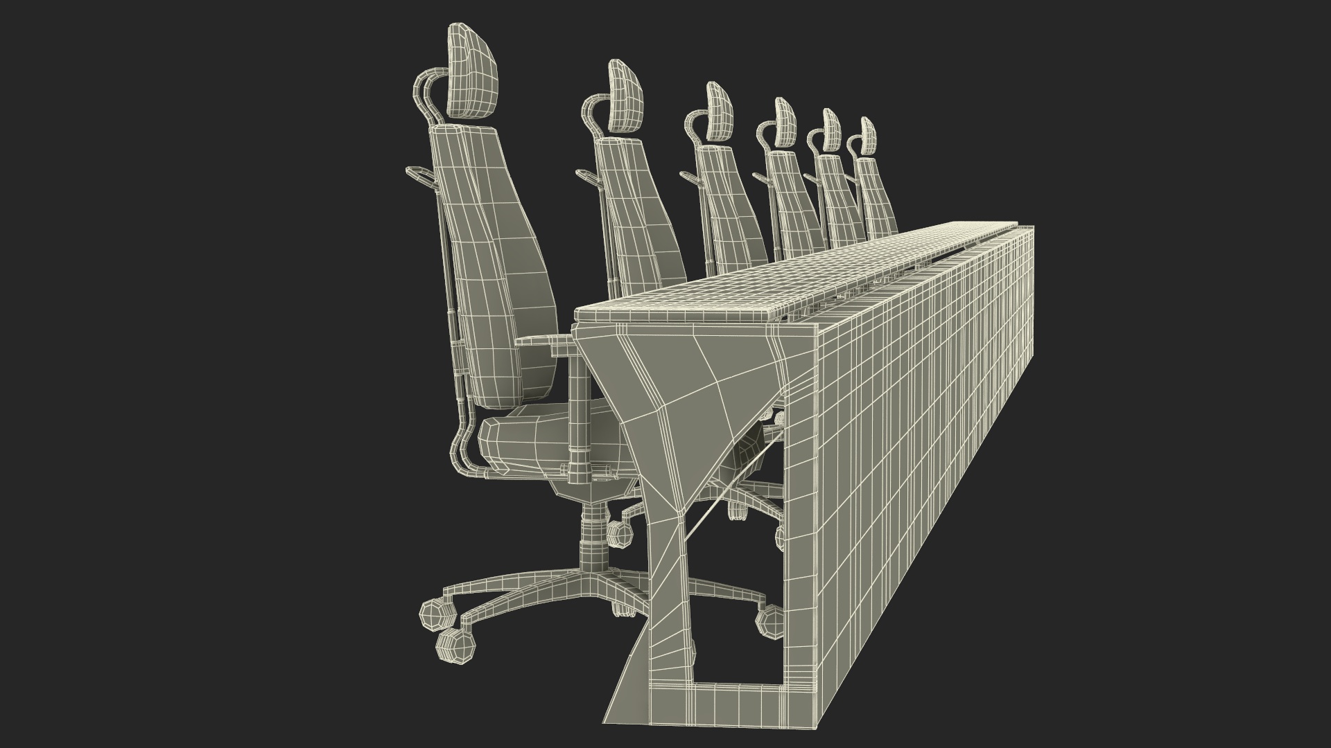 3D model Conference Desk