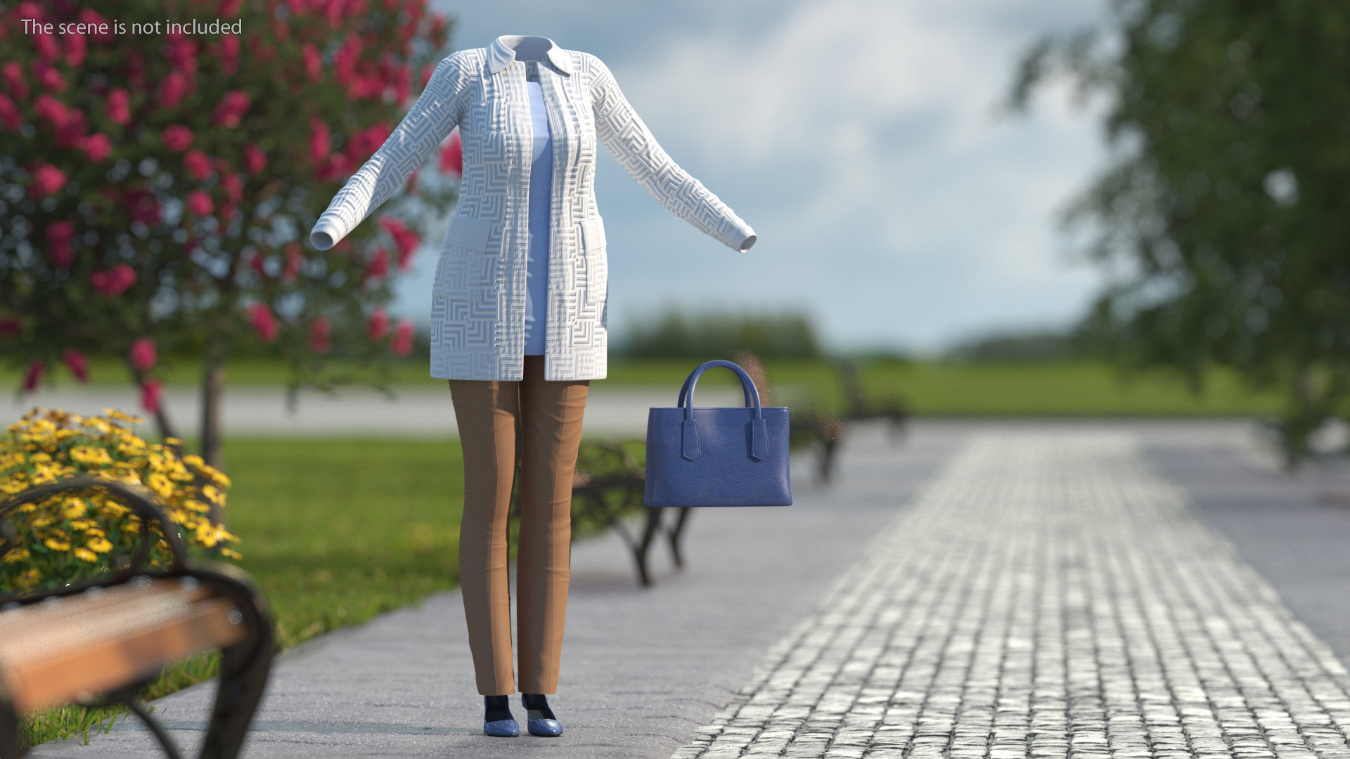 3D Casual Clothes Set for Women model
