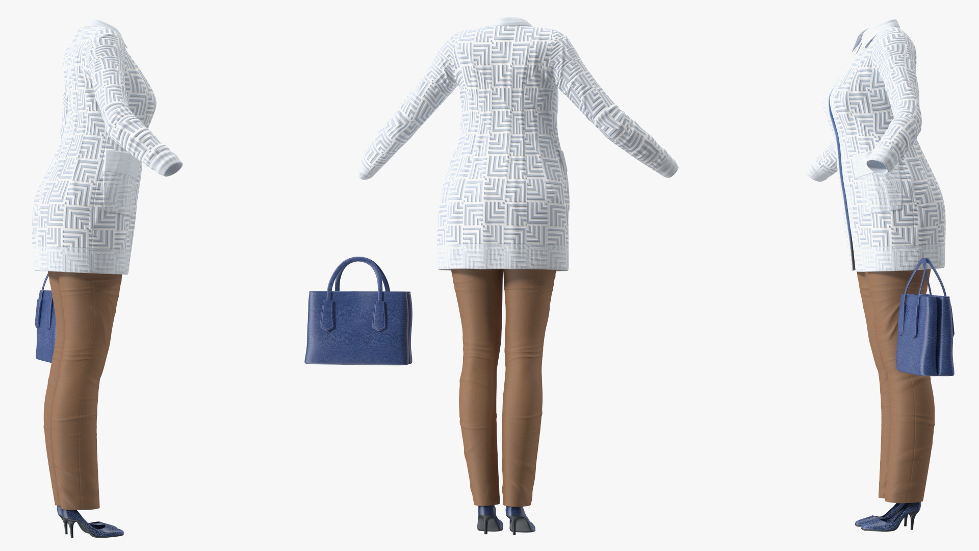 3D Casual Clothes Set for Women model