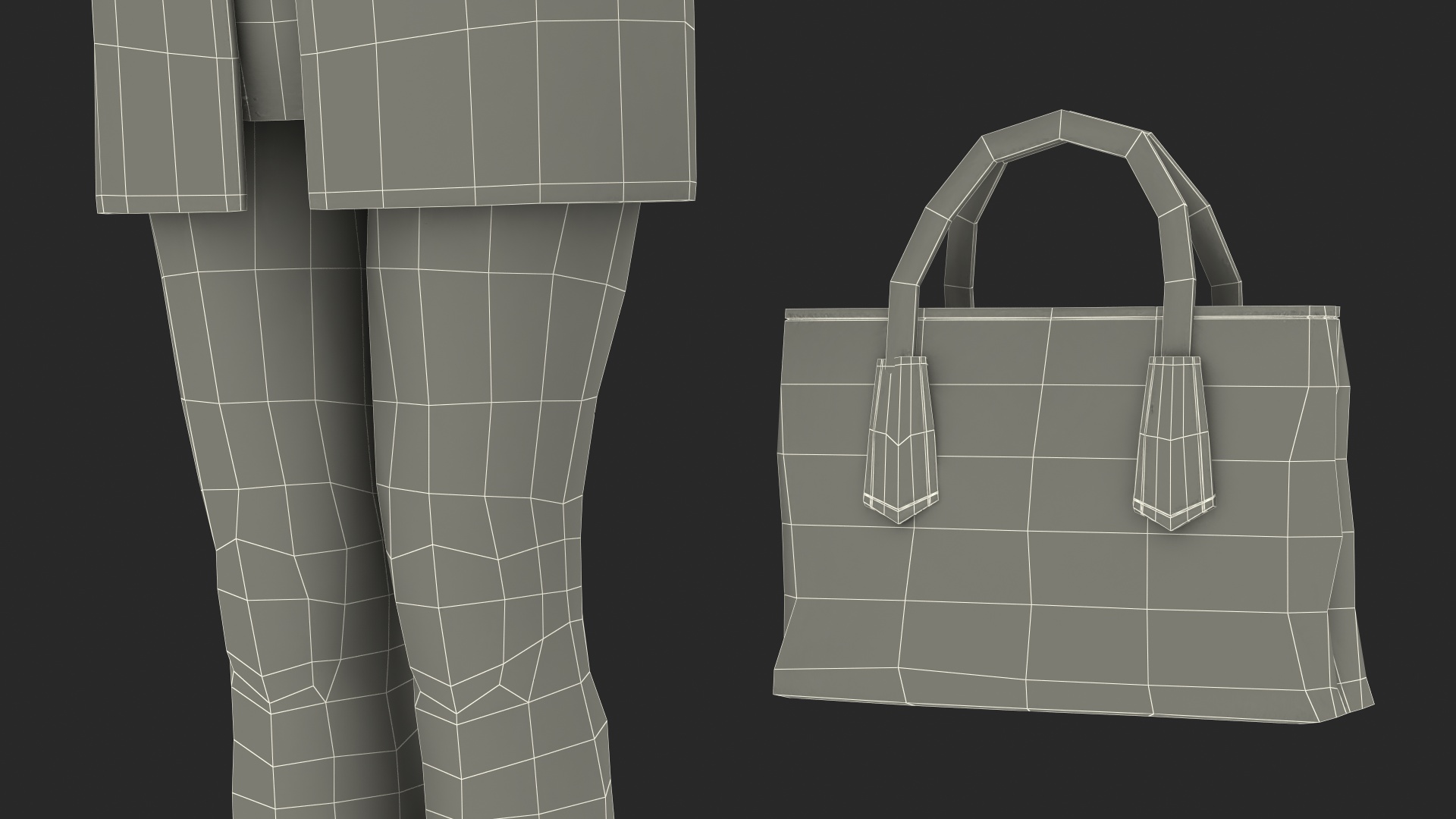 3D Casual Clothes Set for Women model