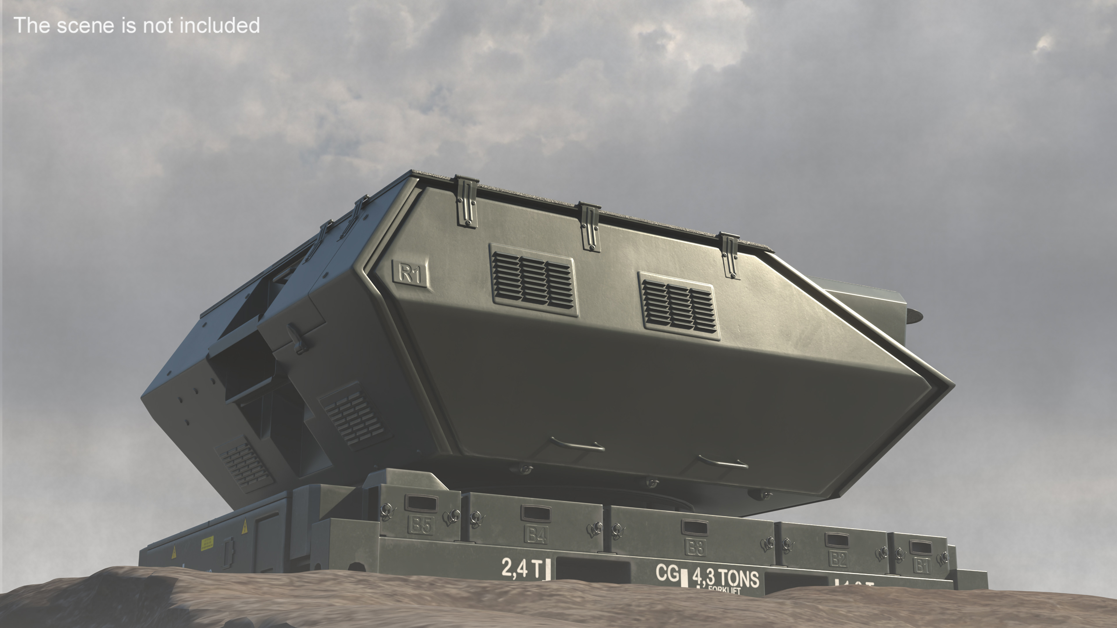 Skynex Laser Air Defense System Green 3D