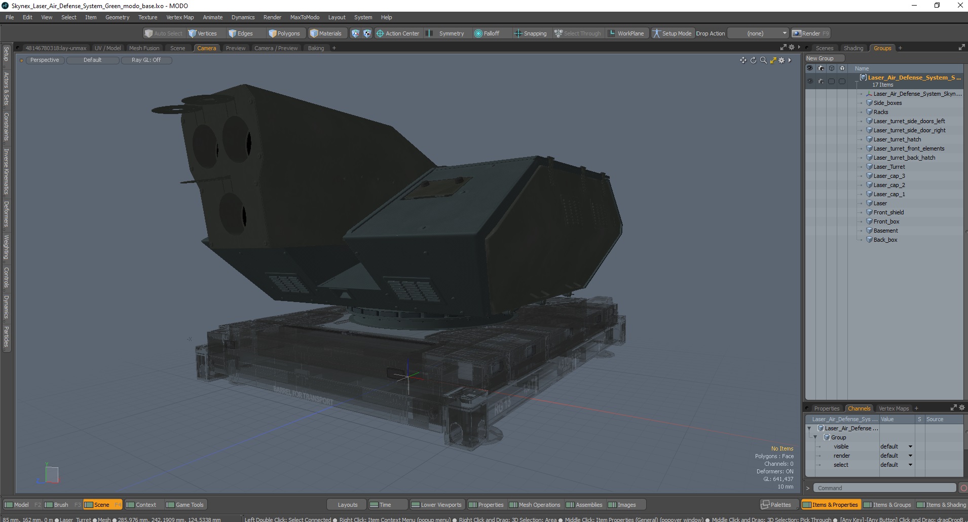 Skynex Laser Air Defense System Green 3D
