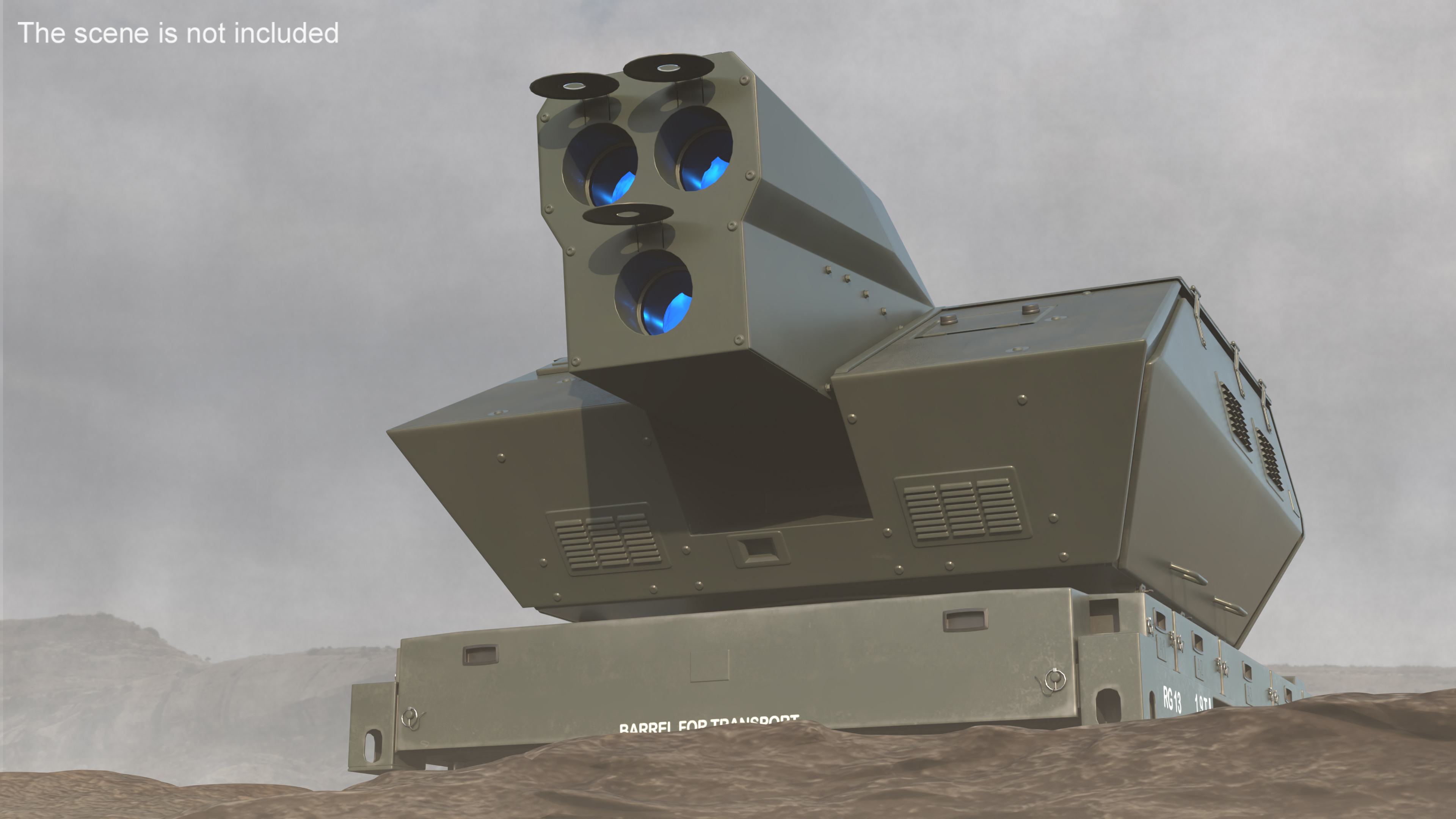 Skynex Laser Air Defense System Green 3D