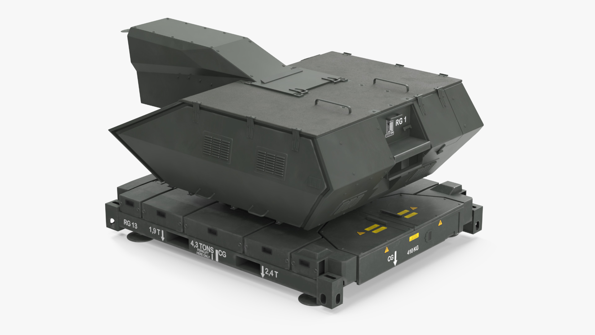 Skynex Laser Air Defense System Green 3D
