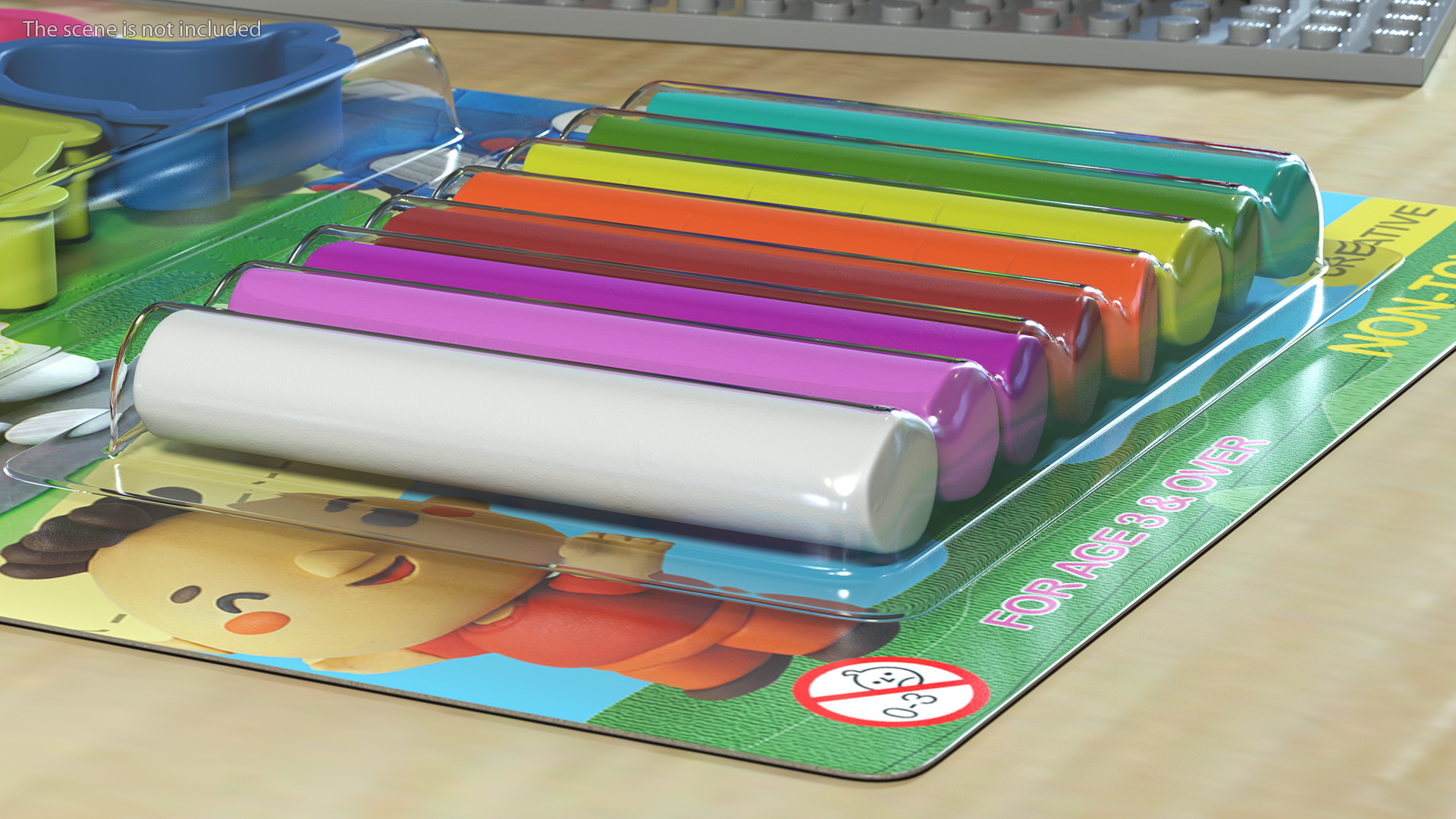 3D Multi Coloured Modelling Clay Blister Set