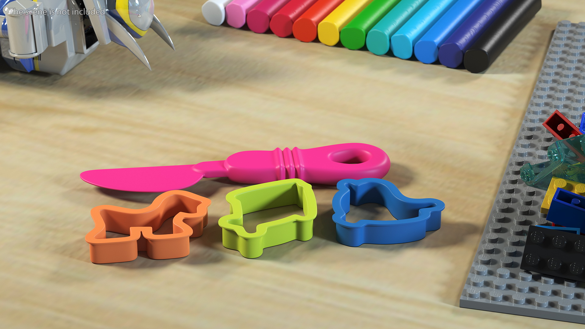 3D Multi Coloured Modelling Clay Blister Set