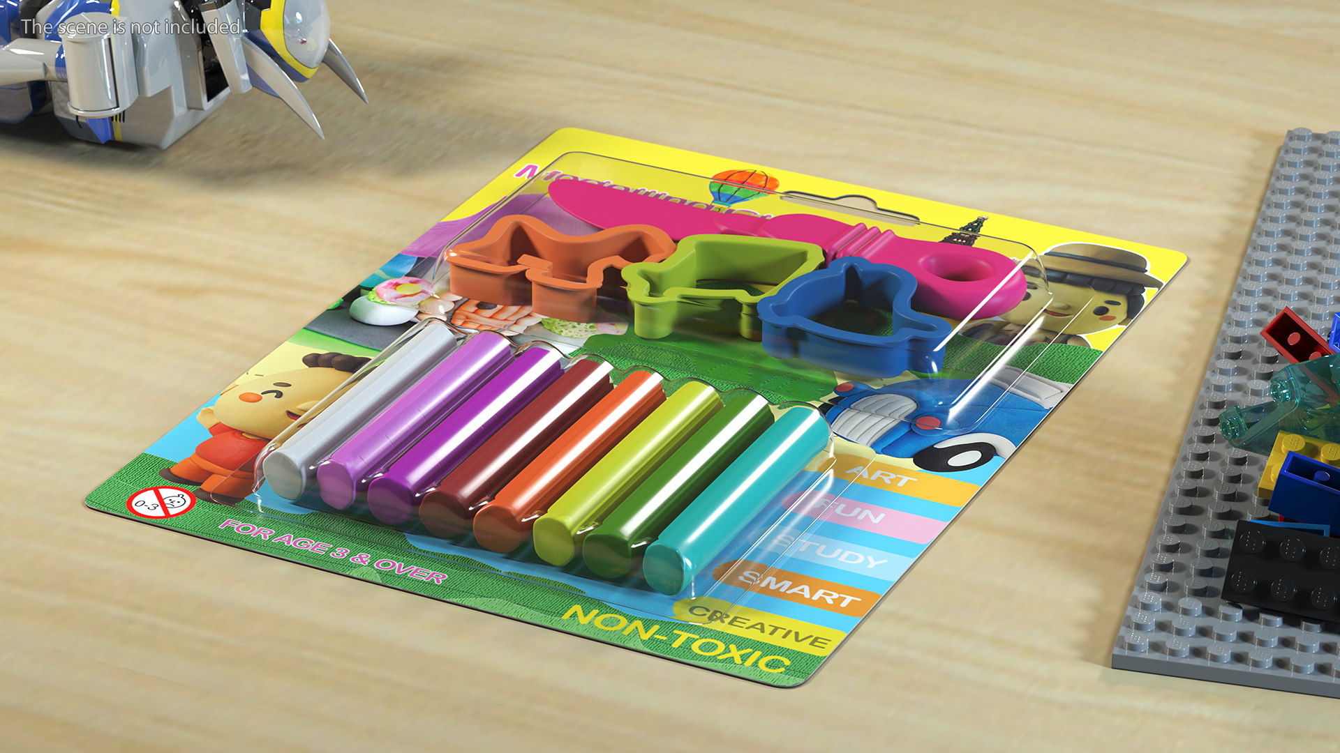 3D Multi Coloured Modelling Clay Blister Set