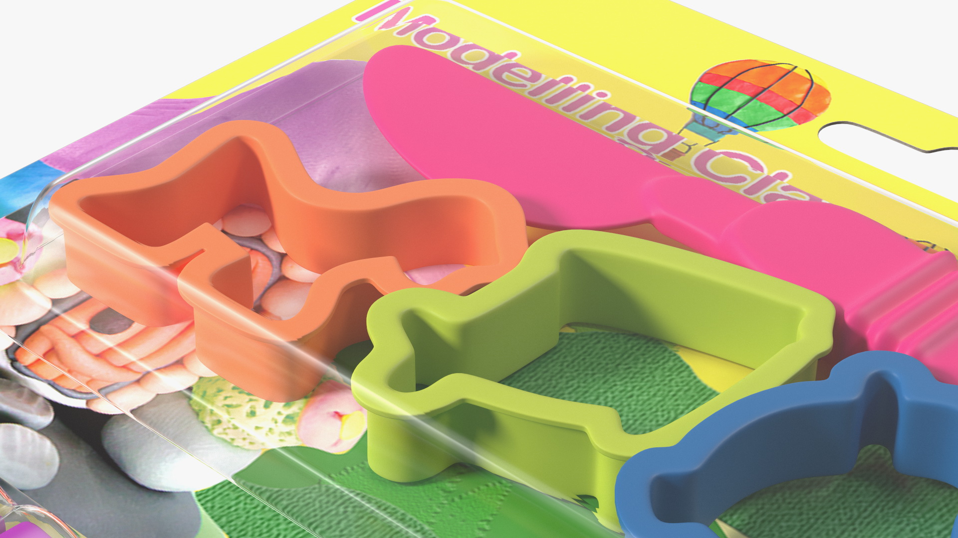 3D Multi Coloured Modelling Clay Blister Set