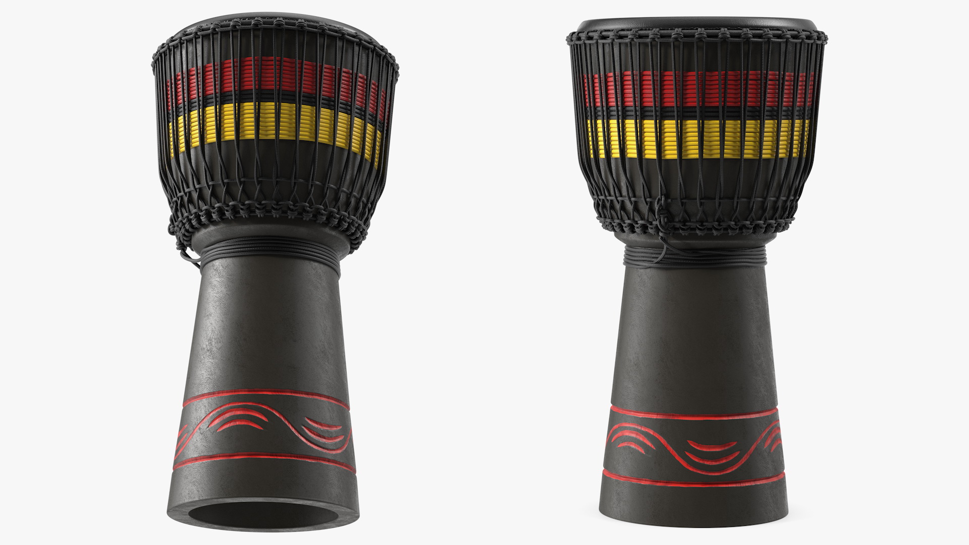 3D Meinl Percussion ADJ7L Wood Djembe African Style model
