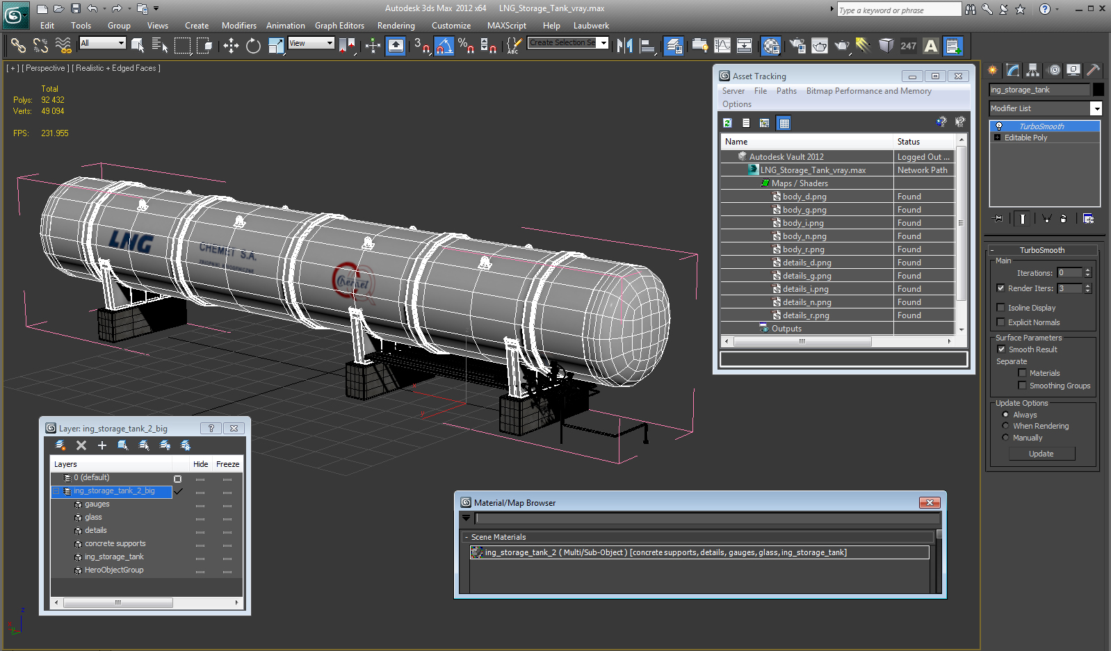 3D LNG Storage Tank