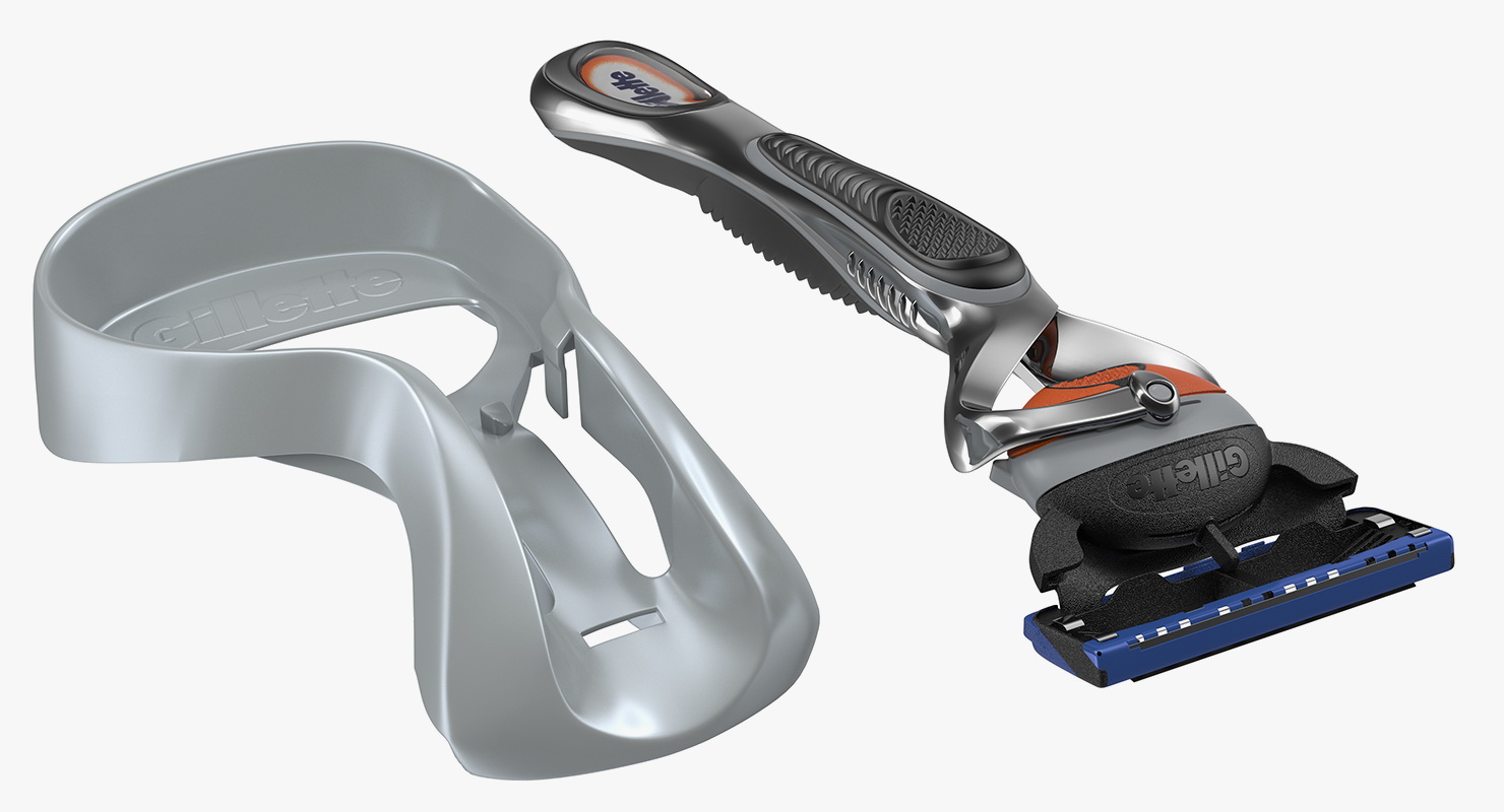 3D Gillette Fusion Proglide Razor with Stand