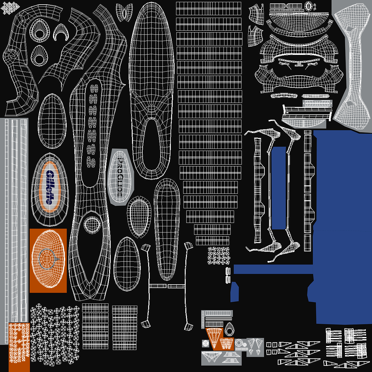 3D Gillette Fusion Proglide Razor with Stand