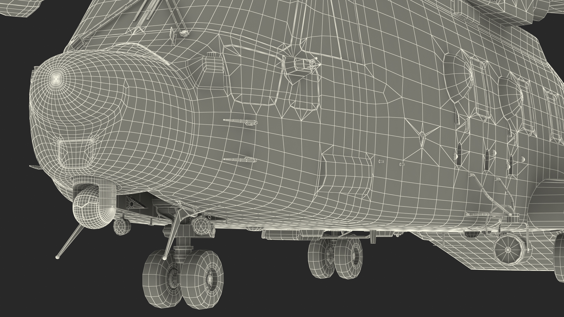 3D Multipurpose Medium Transport Helicopter Rigged for Cinema 4D