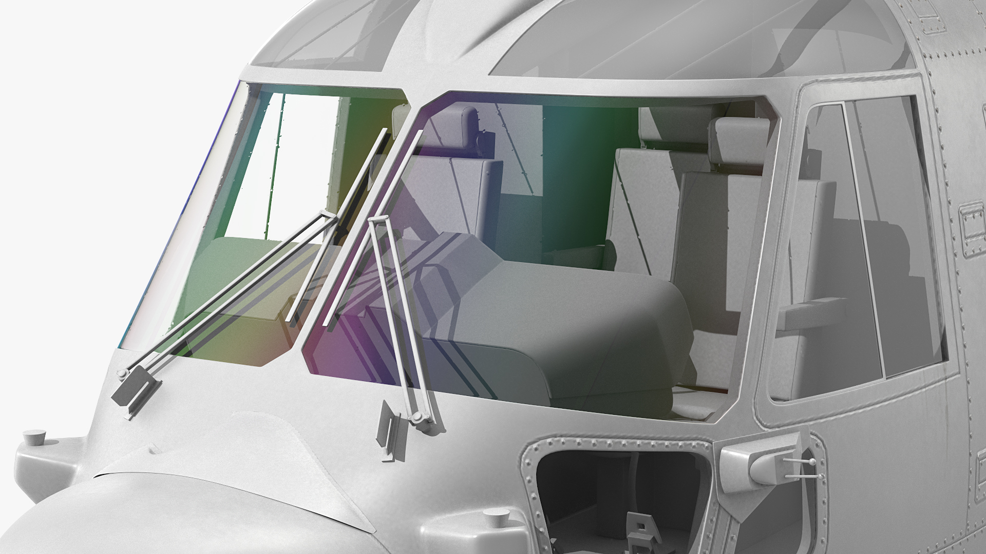 3D Multipurpose Medium Transport Helicopter Rigged for Cinema 4D
