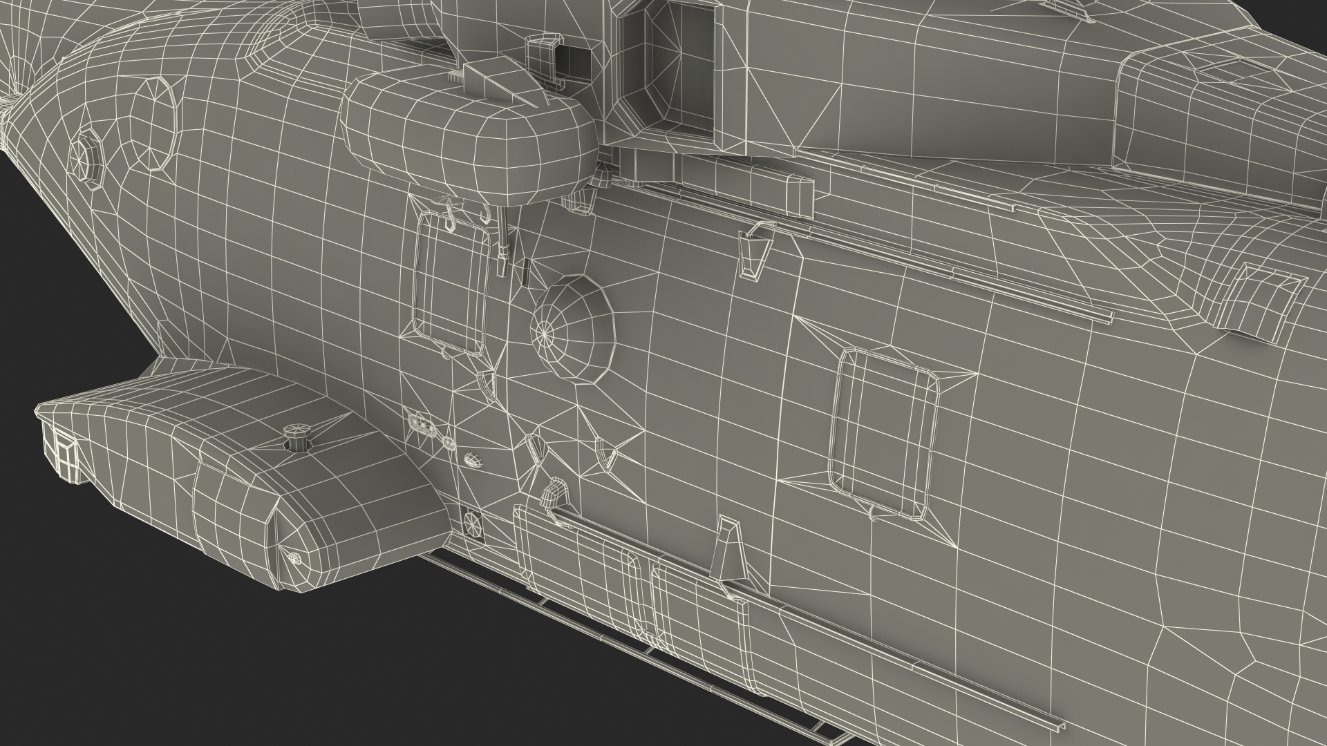 3D Multipurpose Medium Transport Helicopter Rigged for Cinema 4D