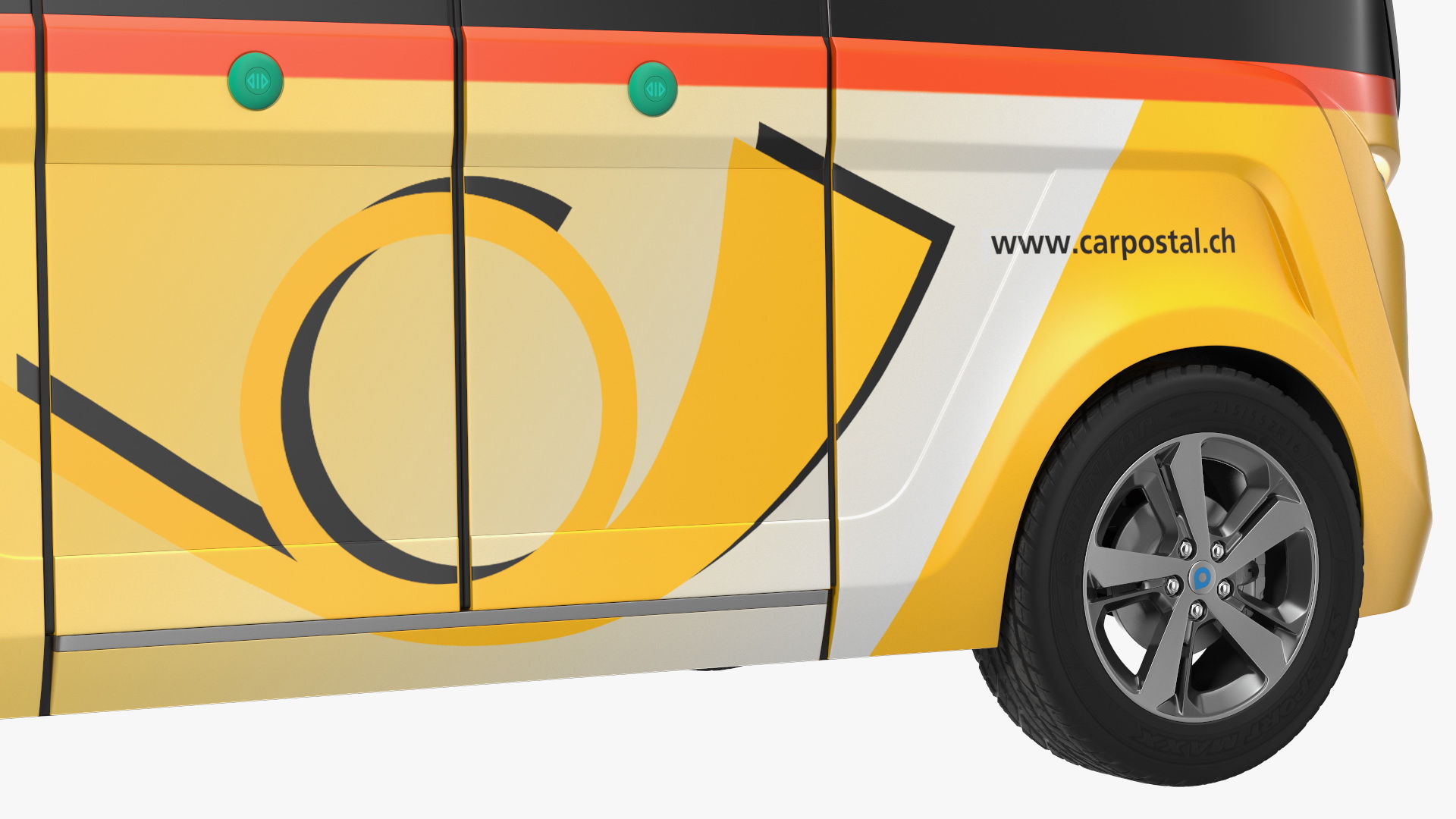 Navya Arma Car Postal Driverless Electric Bus Exterior Only 3D model